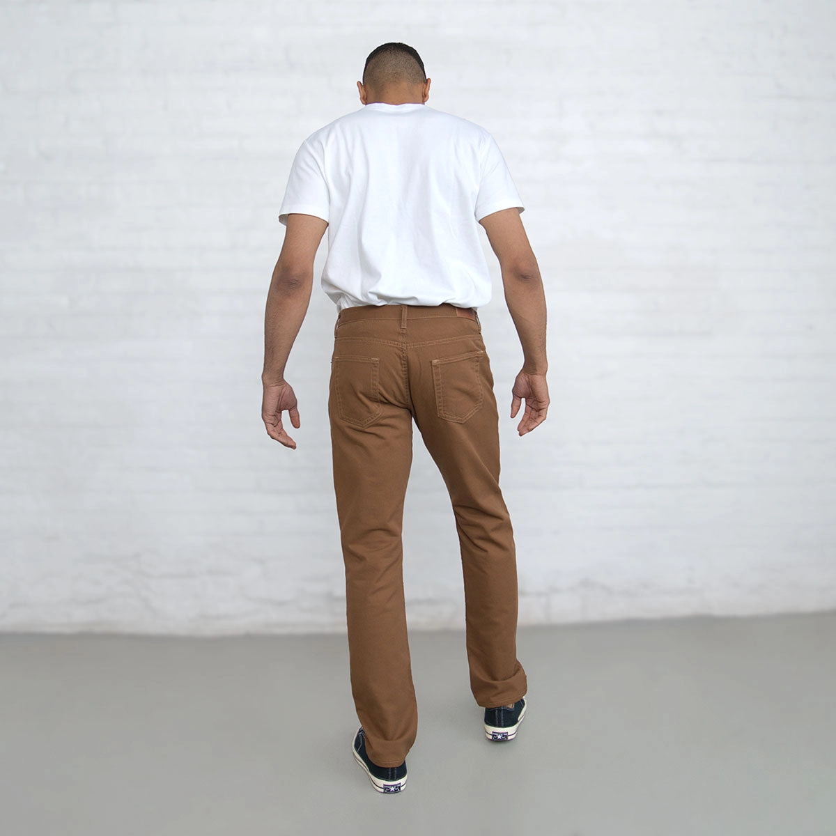 100% Cotton Tailored Fit Brown