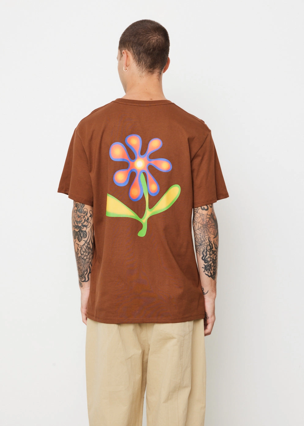 Airbrush Flower Short Sleeve T-Shirt