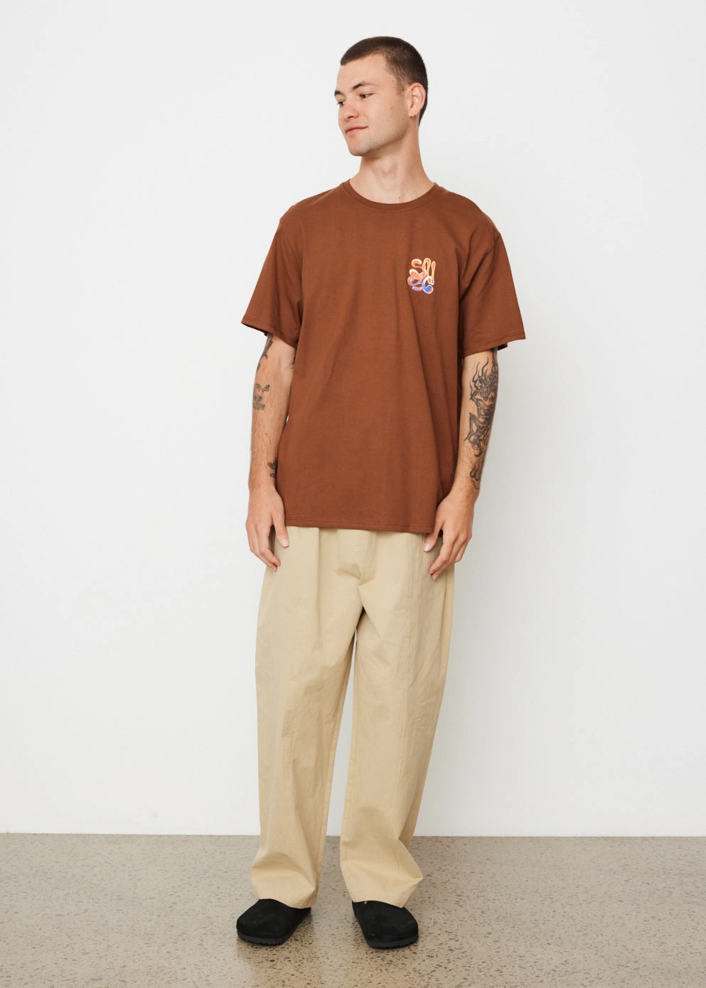 Airbrush Flower Short Sleeve T-Shirt