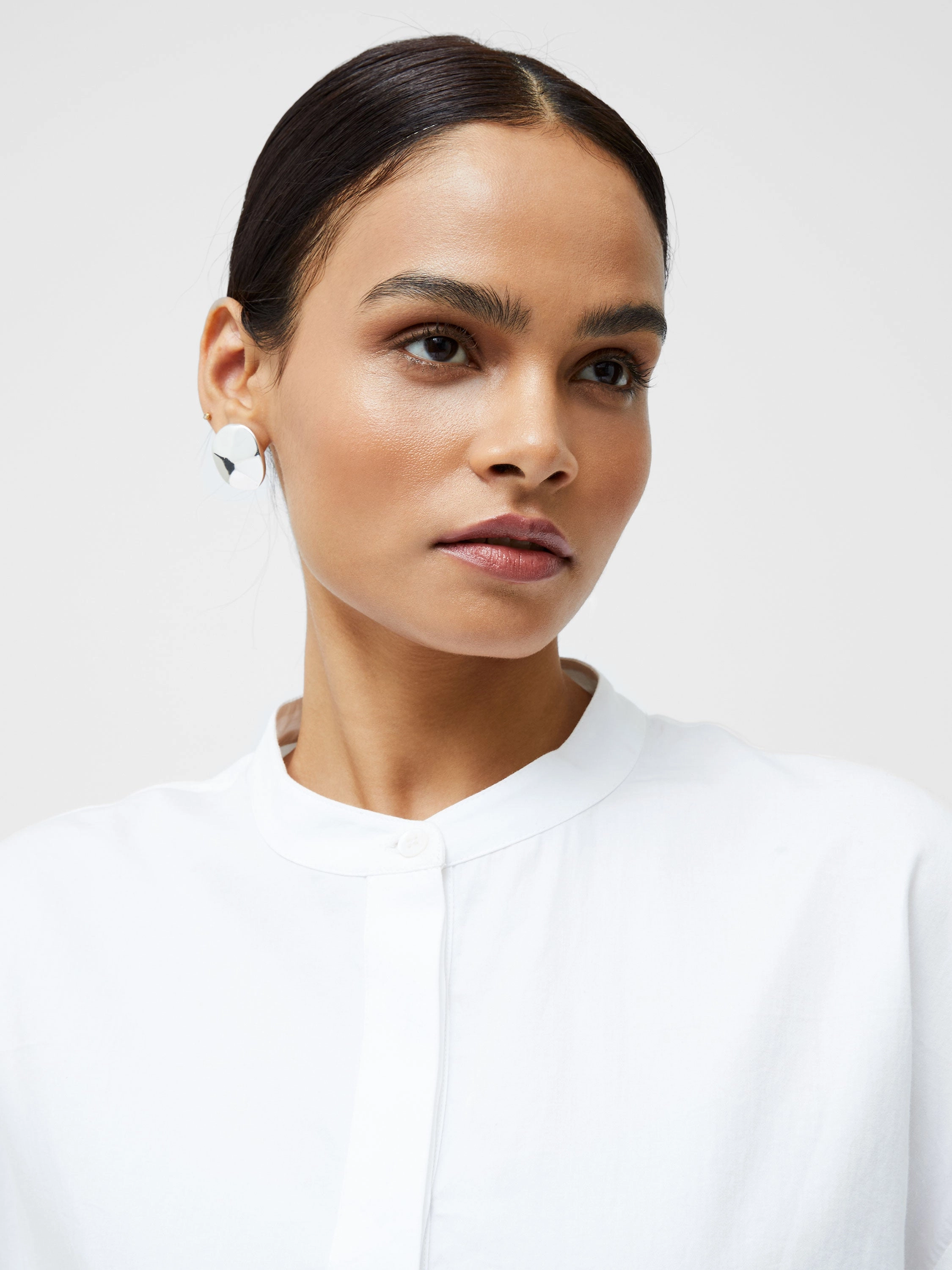 Alexis Cotton Sheer Sleeve Shirt