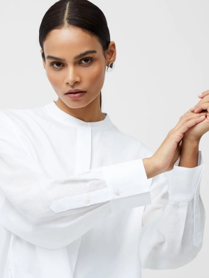 Alexis Cotton Sheer Sleeve Shirt