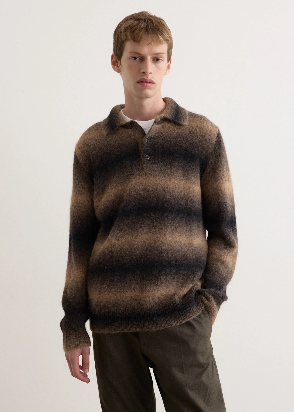Alfie Long Sleeve Polo Cardigan