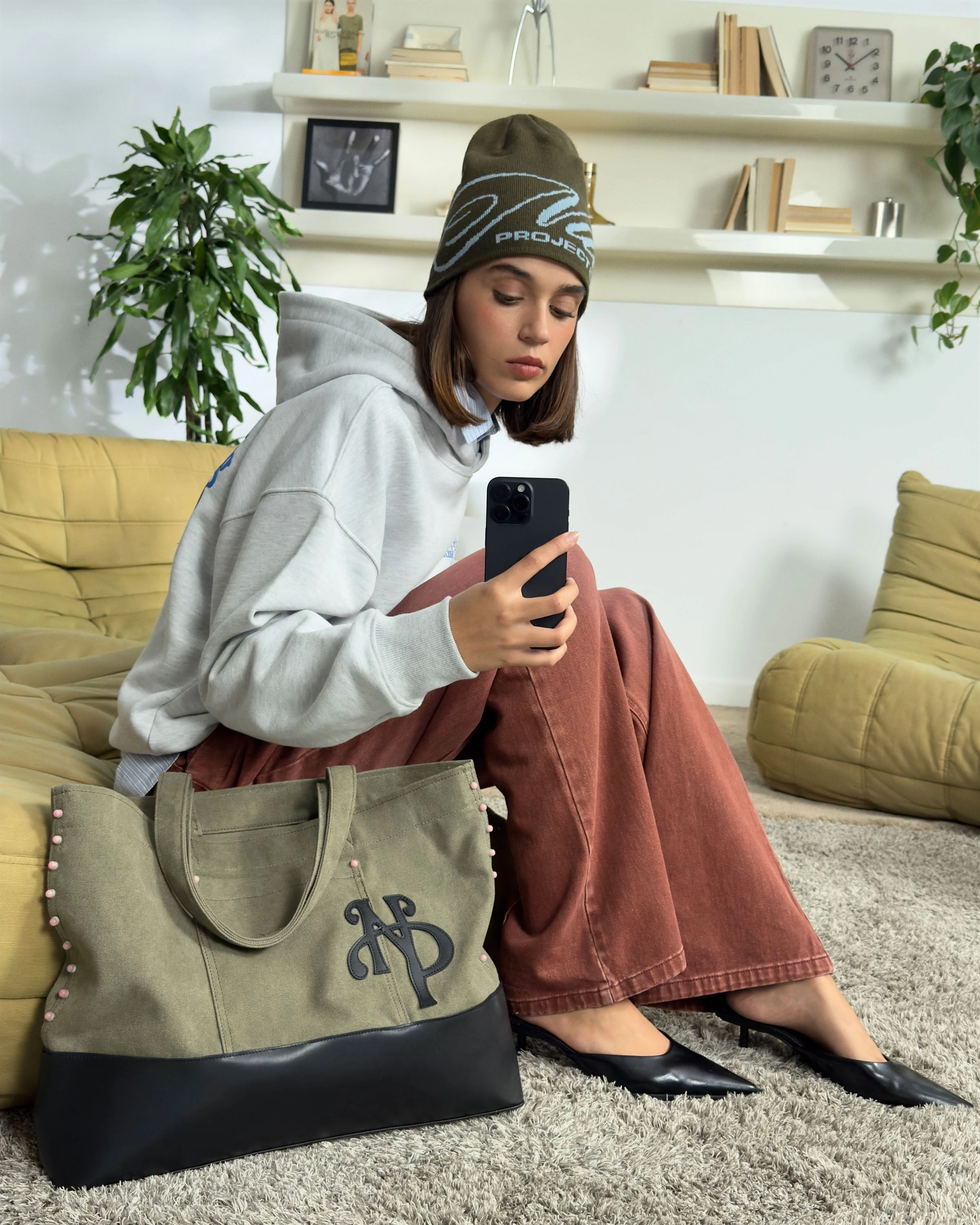 Allday Shopper Bag Olive