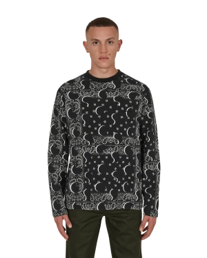 Big Paisley Longsleeve T-Shirt Black