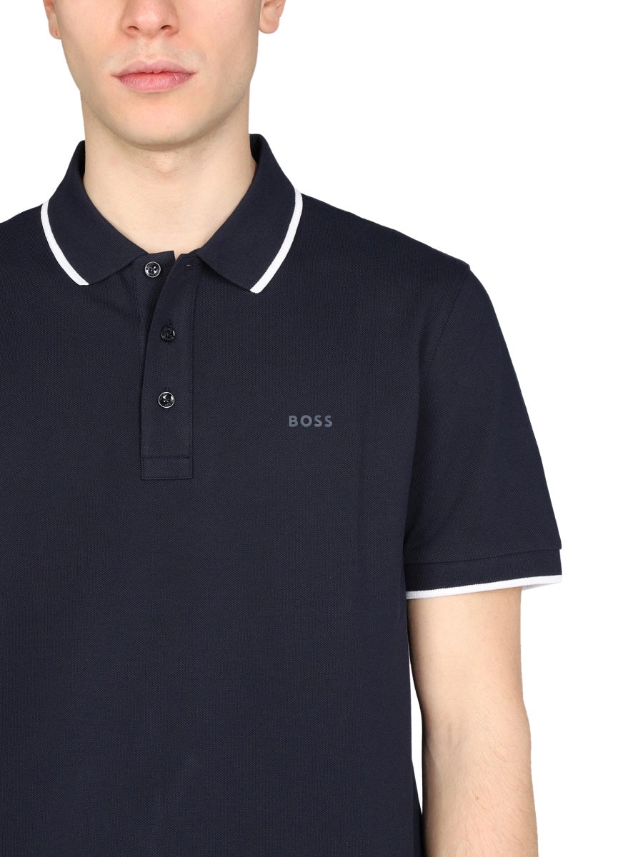 Boss Hugo Boss Logo Embroidered Short-Sleeved Polo Shirt