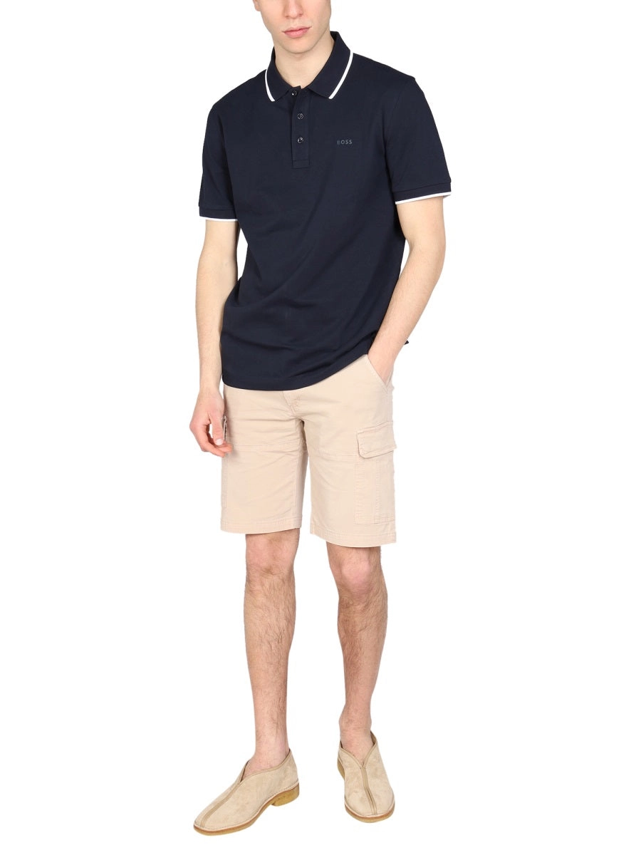 Boss Hugo Boss Logo Embroidered Short-Sleeved Polo Shirt
