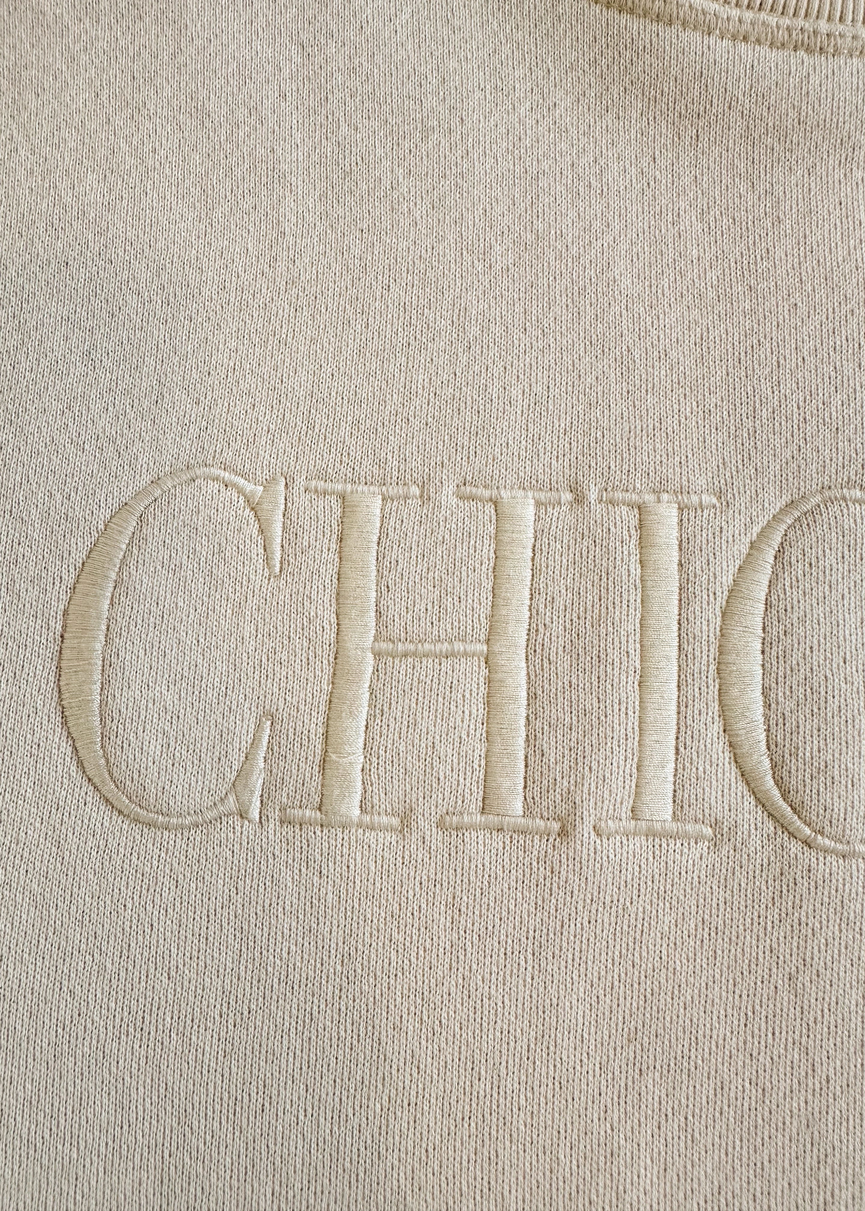Chicago Embroidered Sweatshirt - Ivory