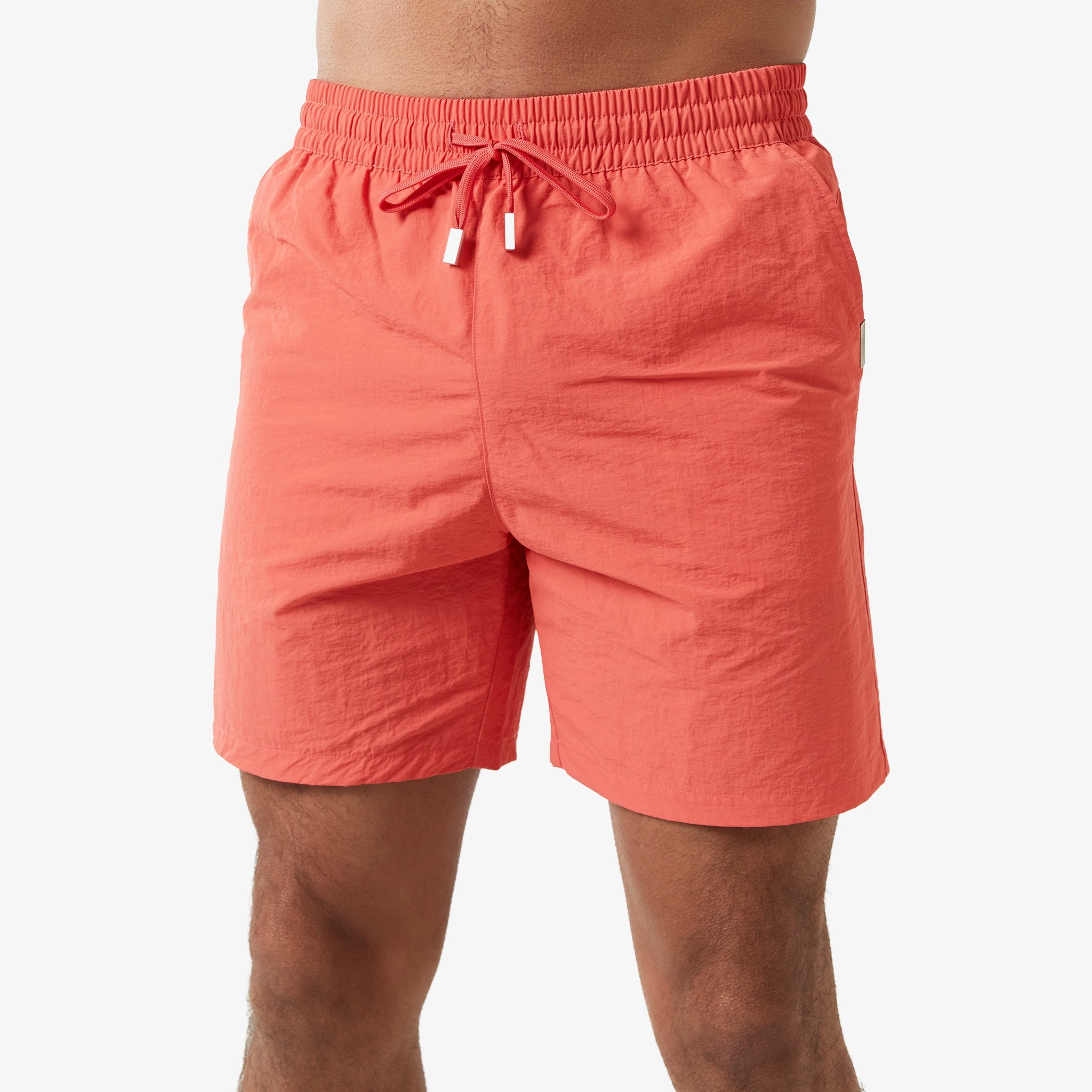 Crinkle Swimshort | Coral