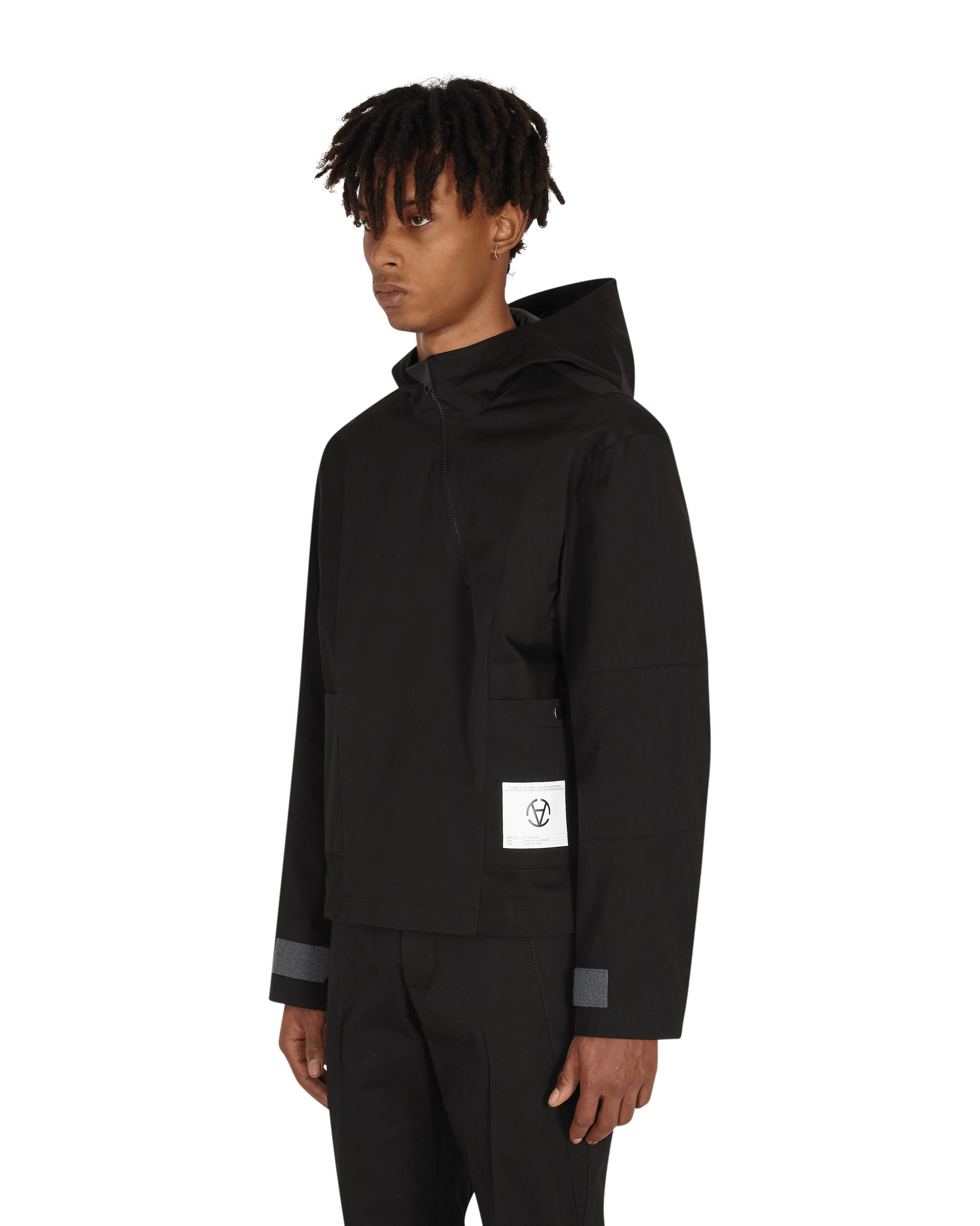 Diagonal Yuma Anorak Black