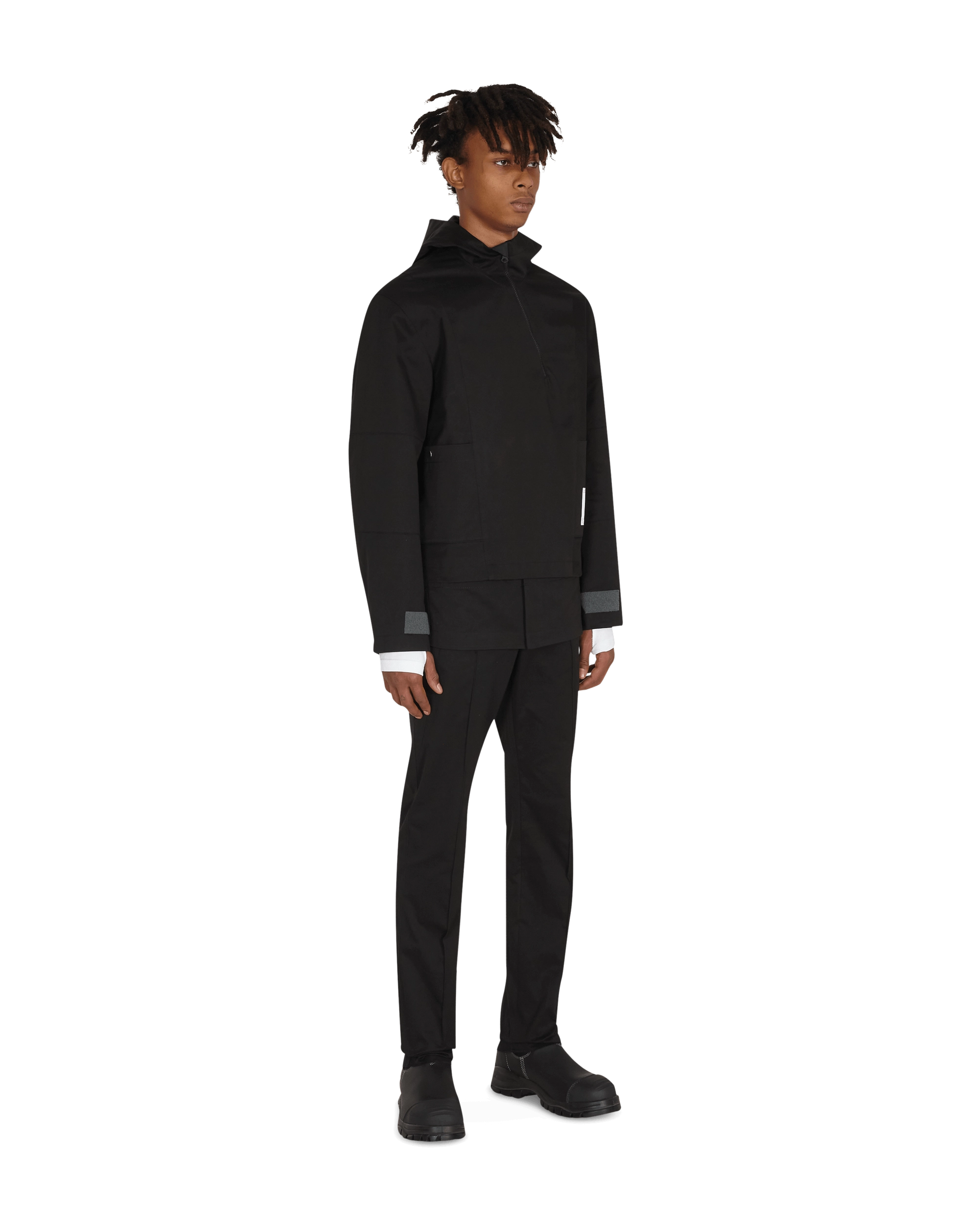 Diagonal Yuma Anorak Black