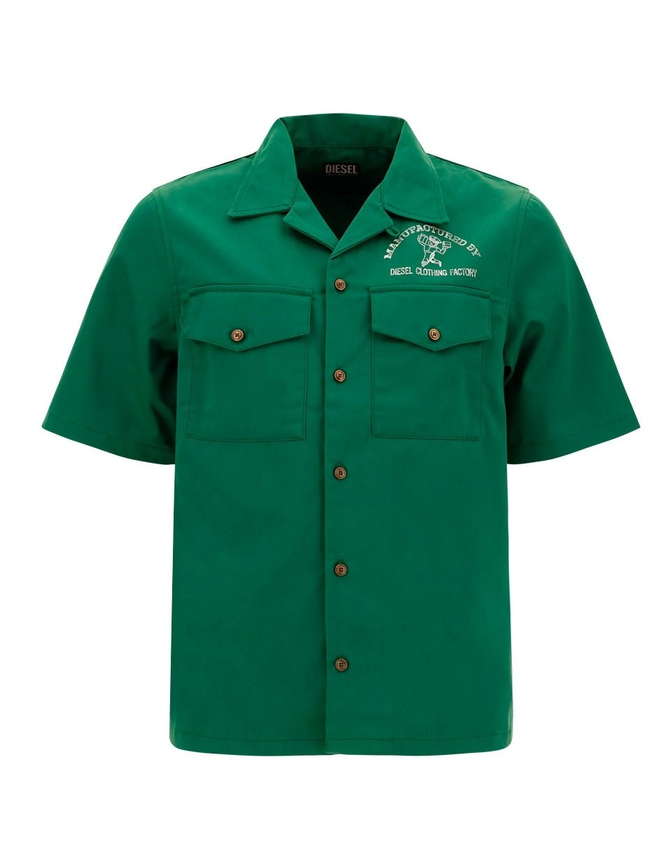 Diesel S-Mac Graphic-Print Buttoned Shirt
