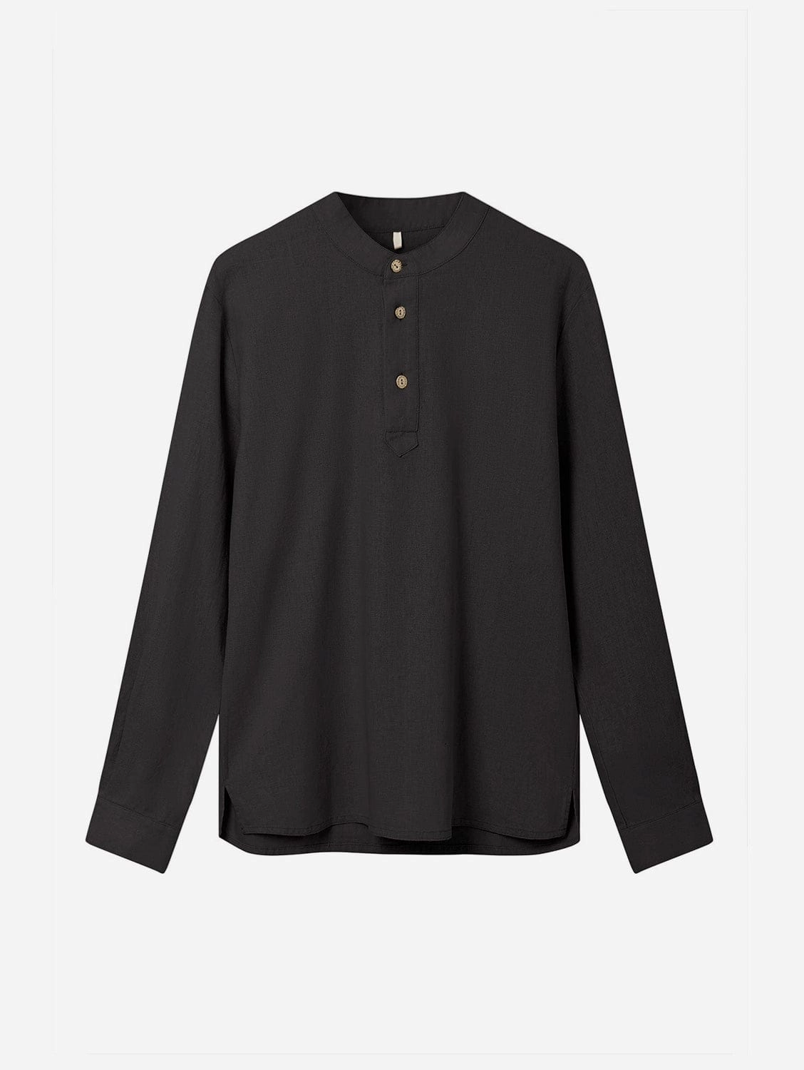 Elijah Men's Organic Linen Cotton Shirt | Black