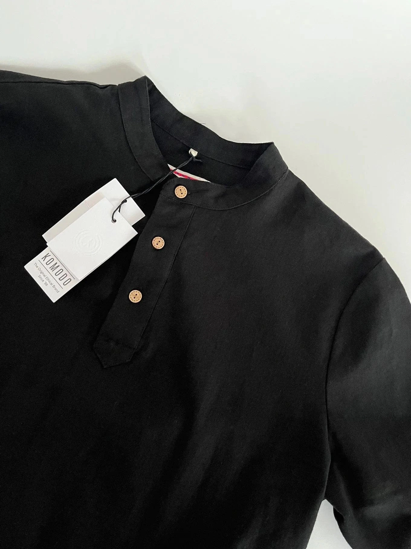 Elijah Men's Organic Linen Cotton Shirt | Black