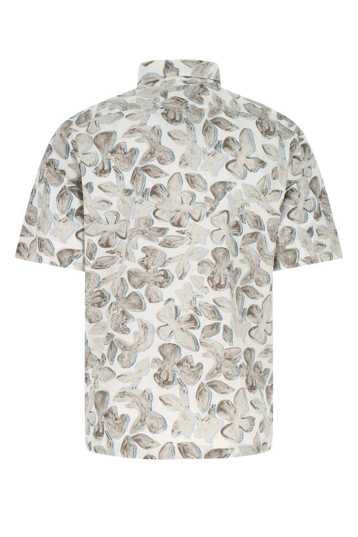 Ermenegildo Zegna Cuban Graphic Printed Buttoned Shirt