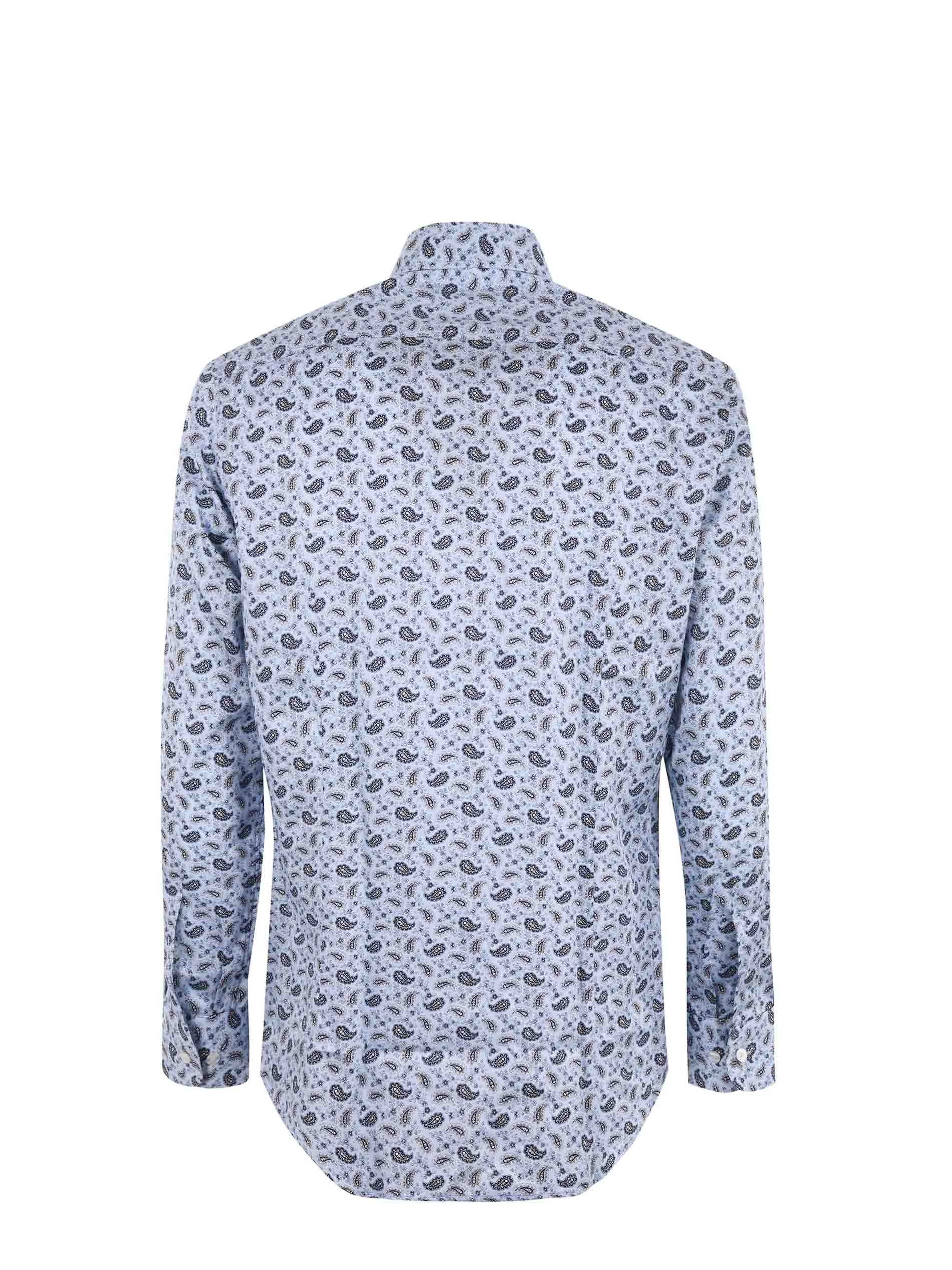 Etro Allover Graphic Print Logo Embroidered Shirt