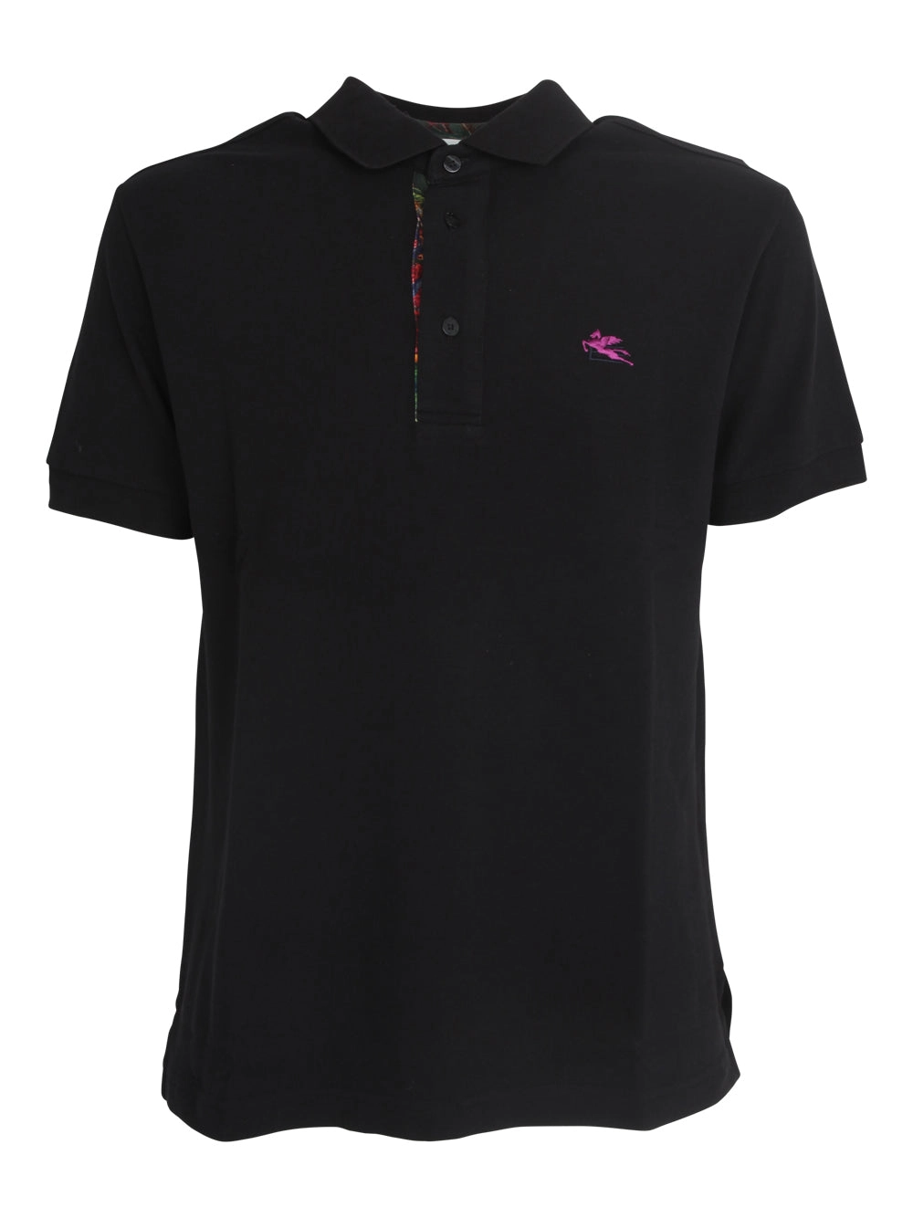 Etro Logo Embroidered Short-Sleeved Polo Shirt