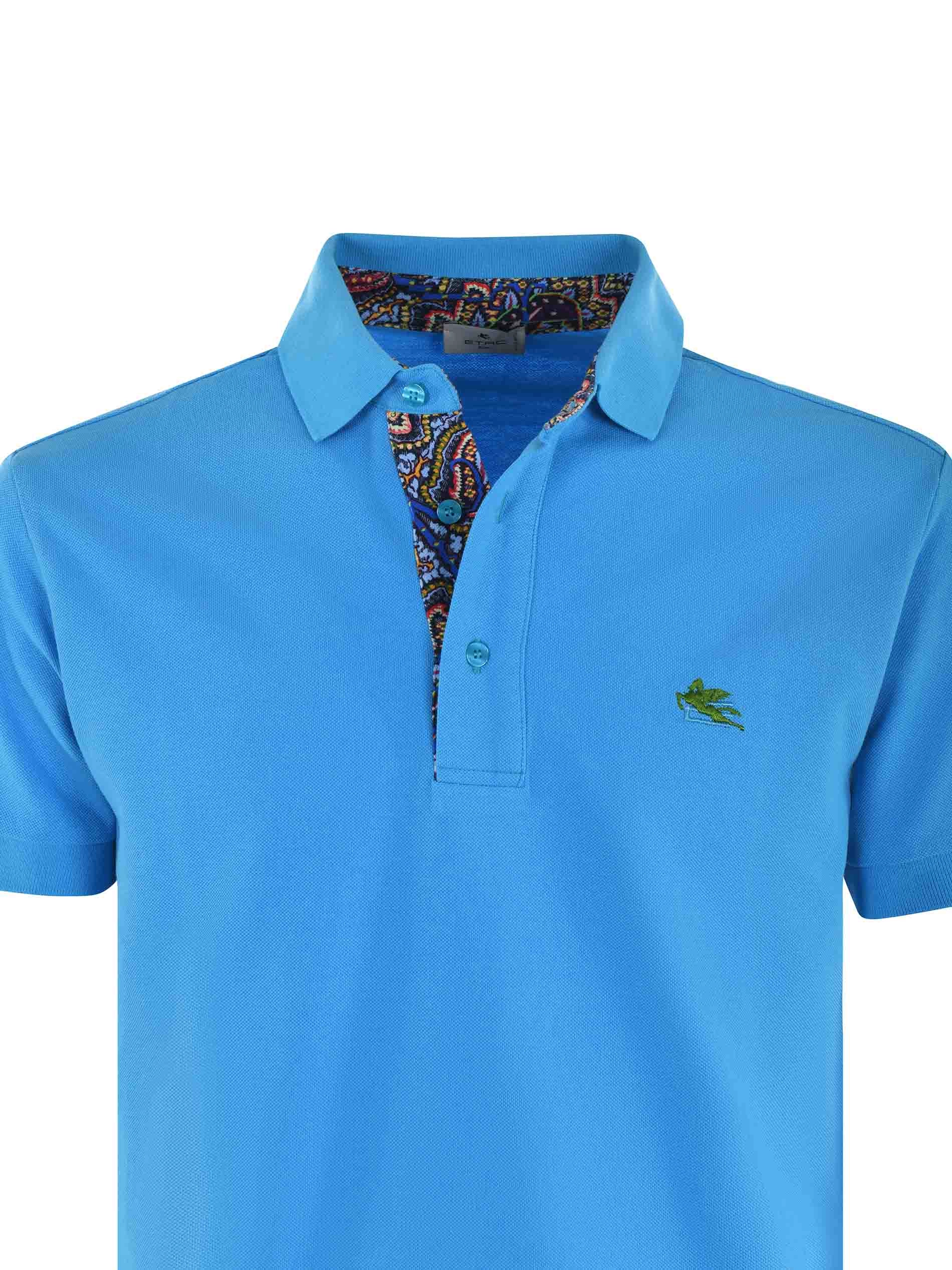 Etro Logo Embroidered Short-Sleeved Polo Shirt
