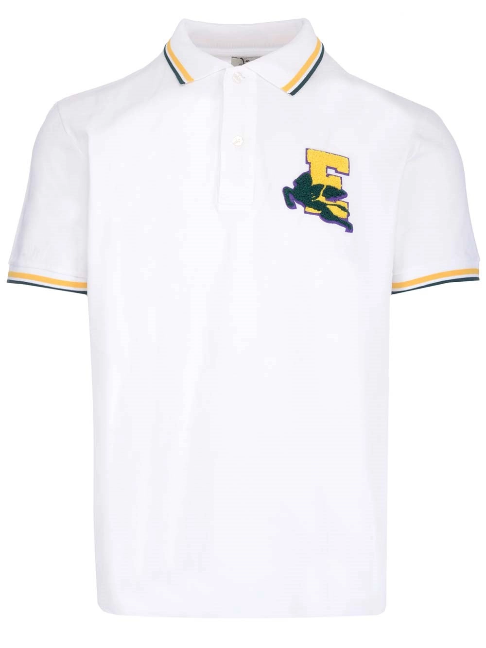 Etro Logo Patch Short-Sleeved Polo Shirt