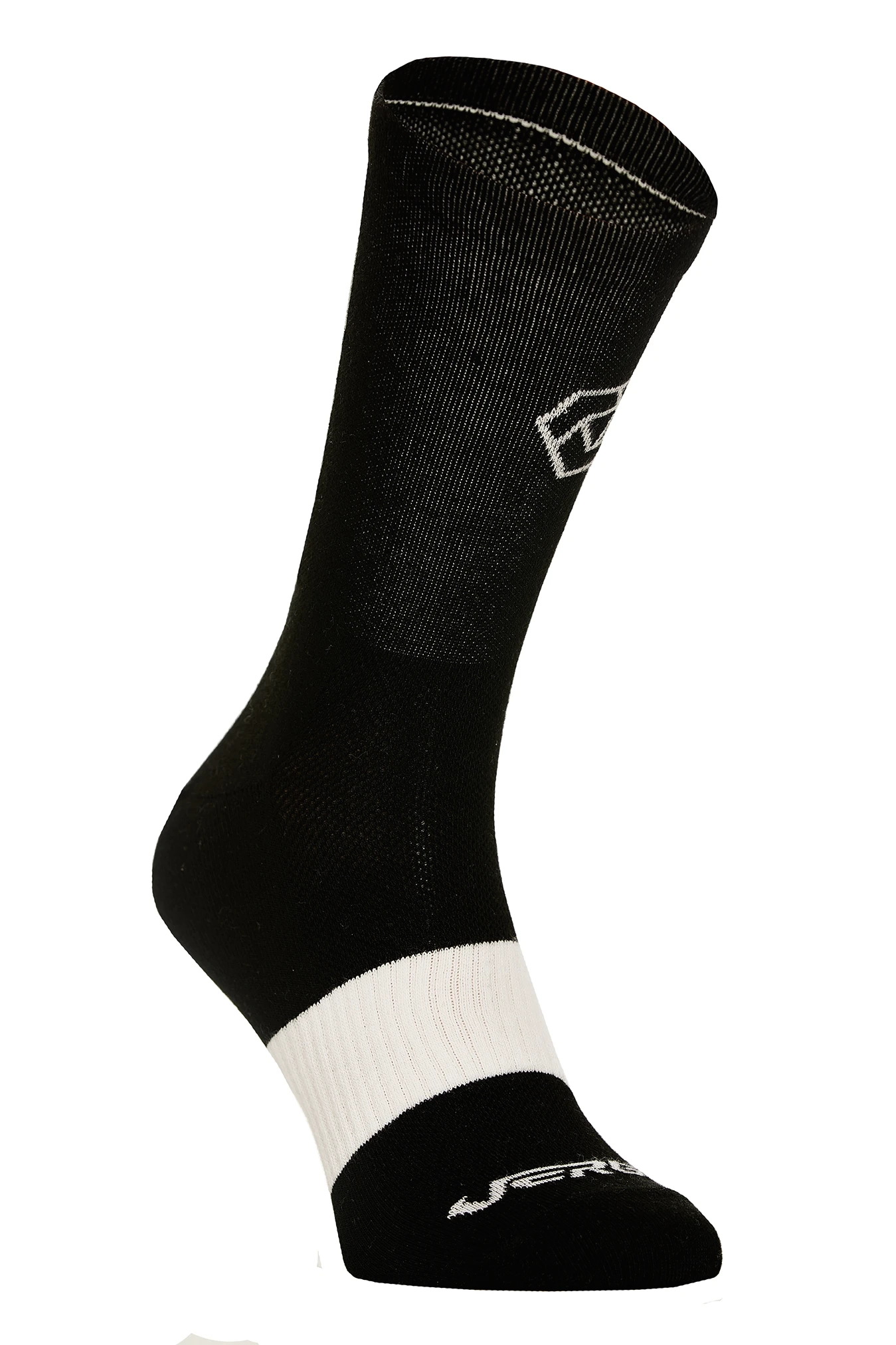 EXTRA TALL VERGE LOGO SOCKS - BLACK