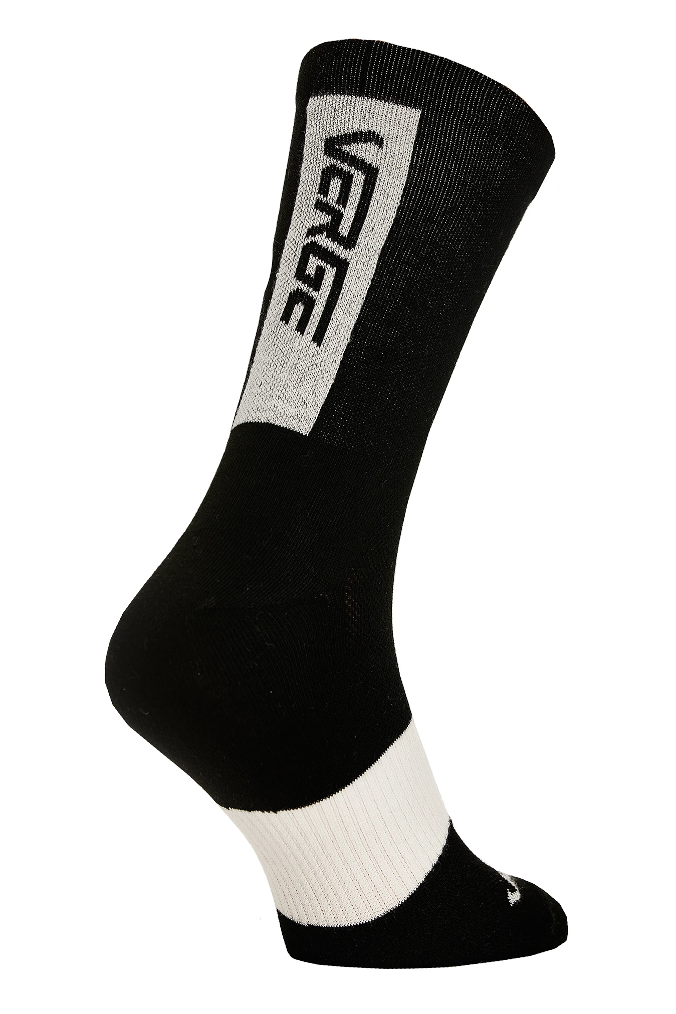 EXTRA TALL VERGE LOGO SOCKS - BLACK