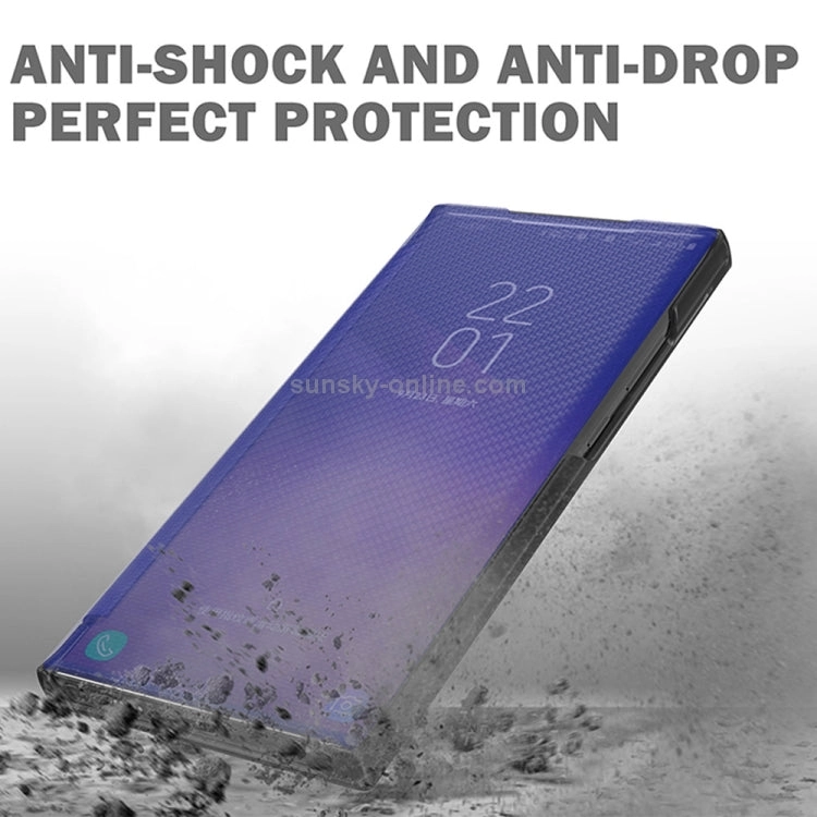 For Samsung Galaxy S21  5G Carbon Fiber Texture View Time Horizontal Flip Leather Case with Holder