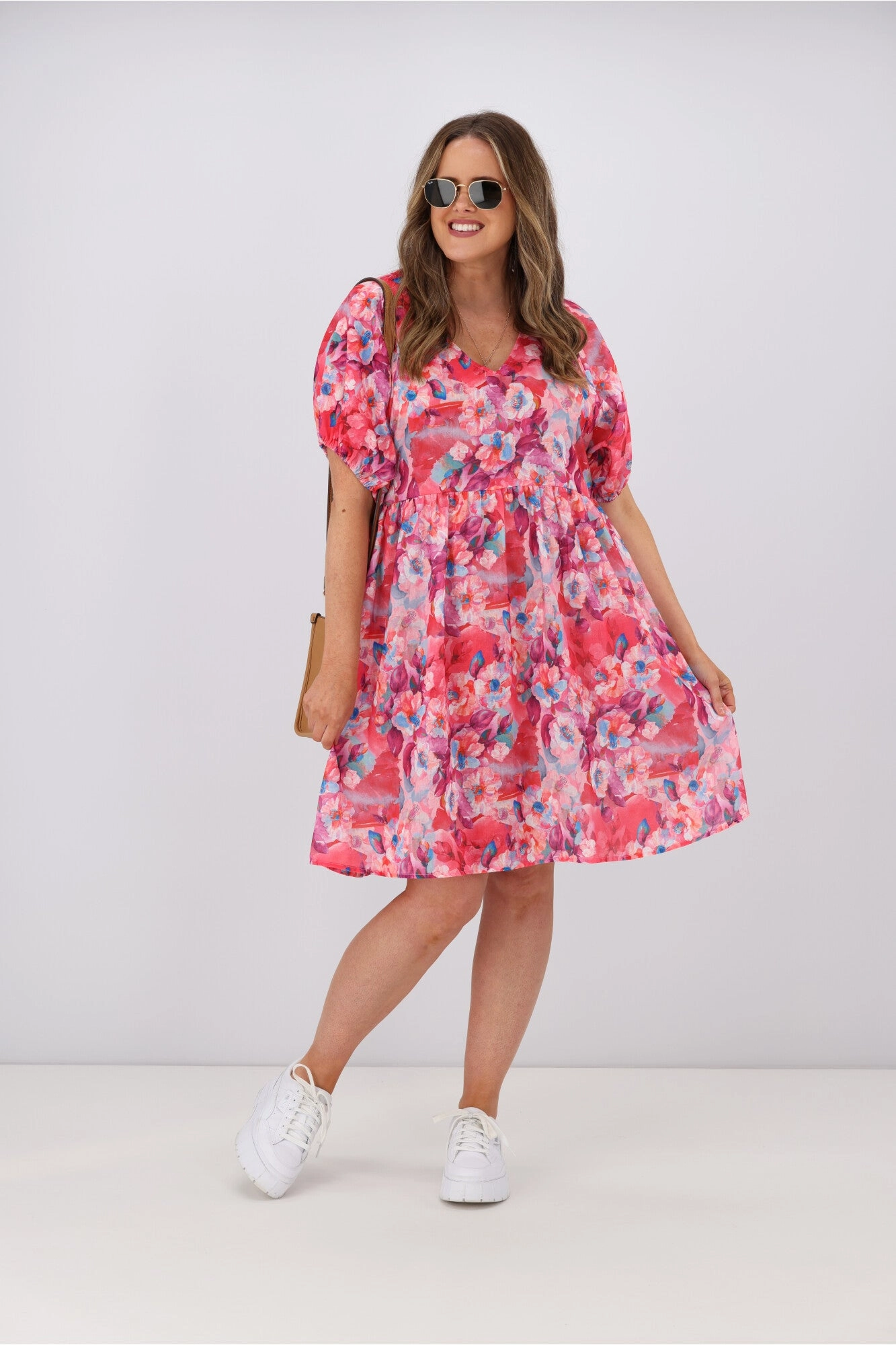 Gloss by Shine On Jadore Floral Dress Pink Floral