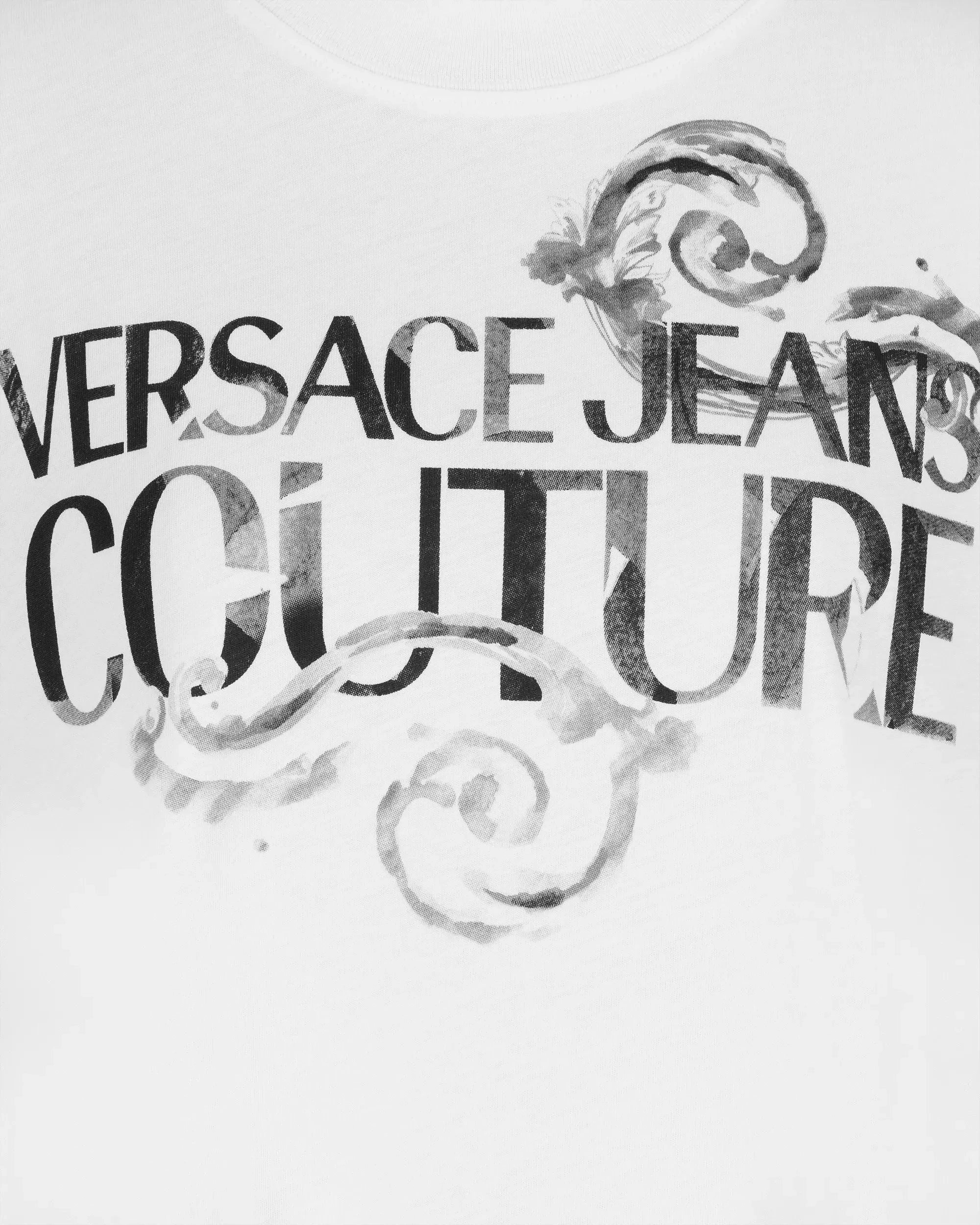 Half Sleeve Watercolor Couture Logo T-Shirt