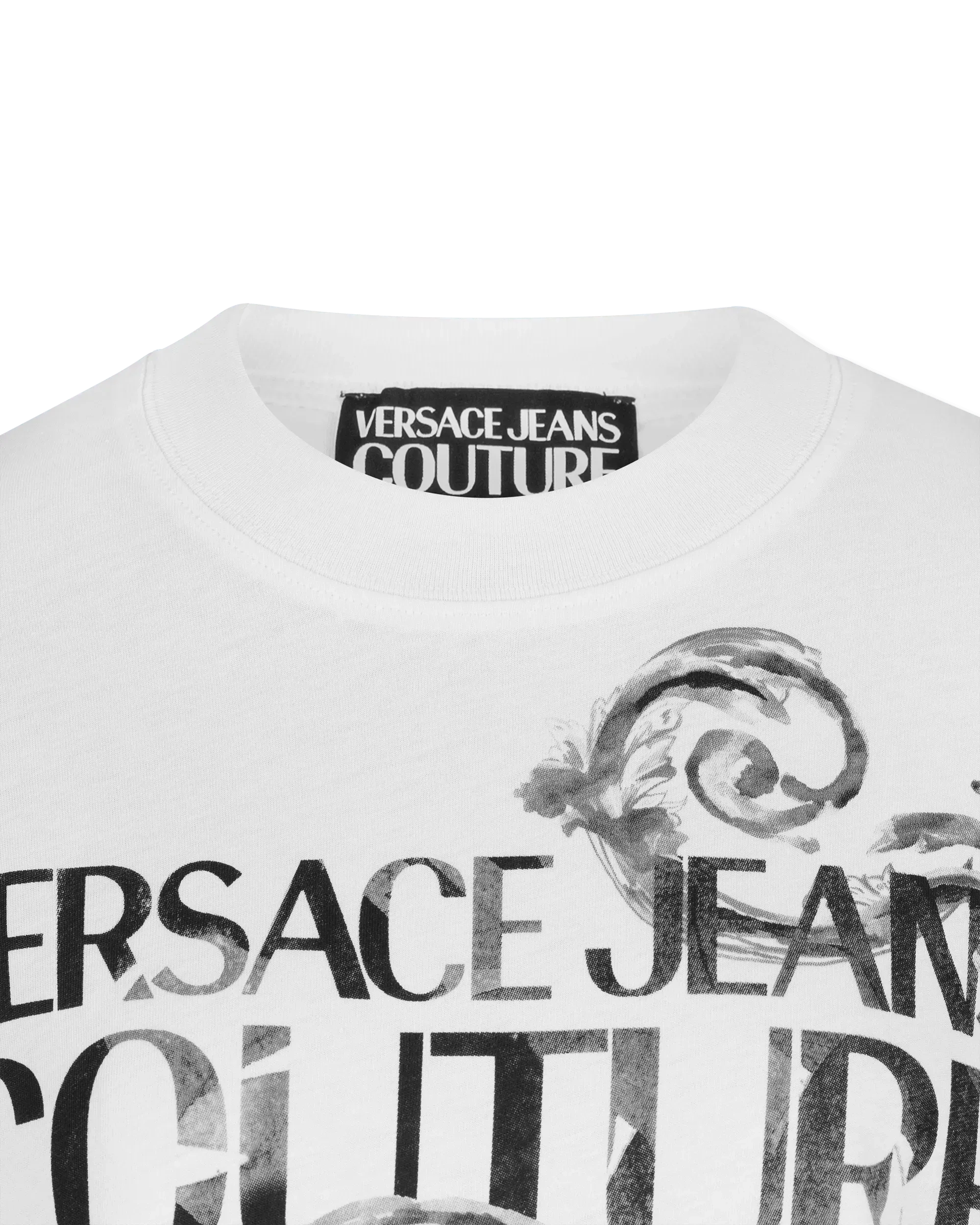 Half Sleeve Watercolor Couture Logo T-Shirt