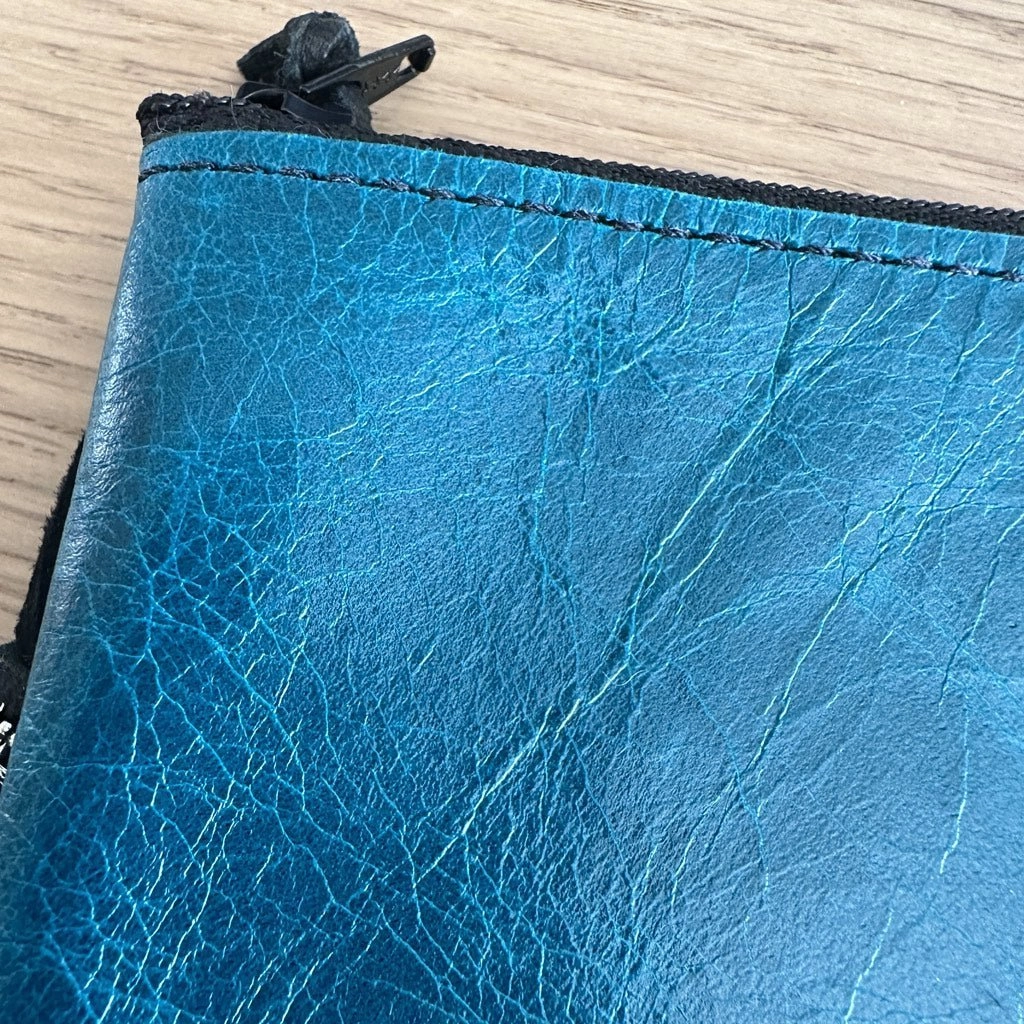 HAPPY EXTRA, Zipper Pouch, Turquoise