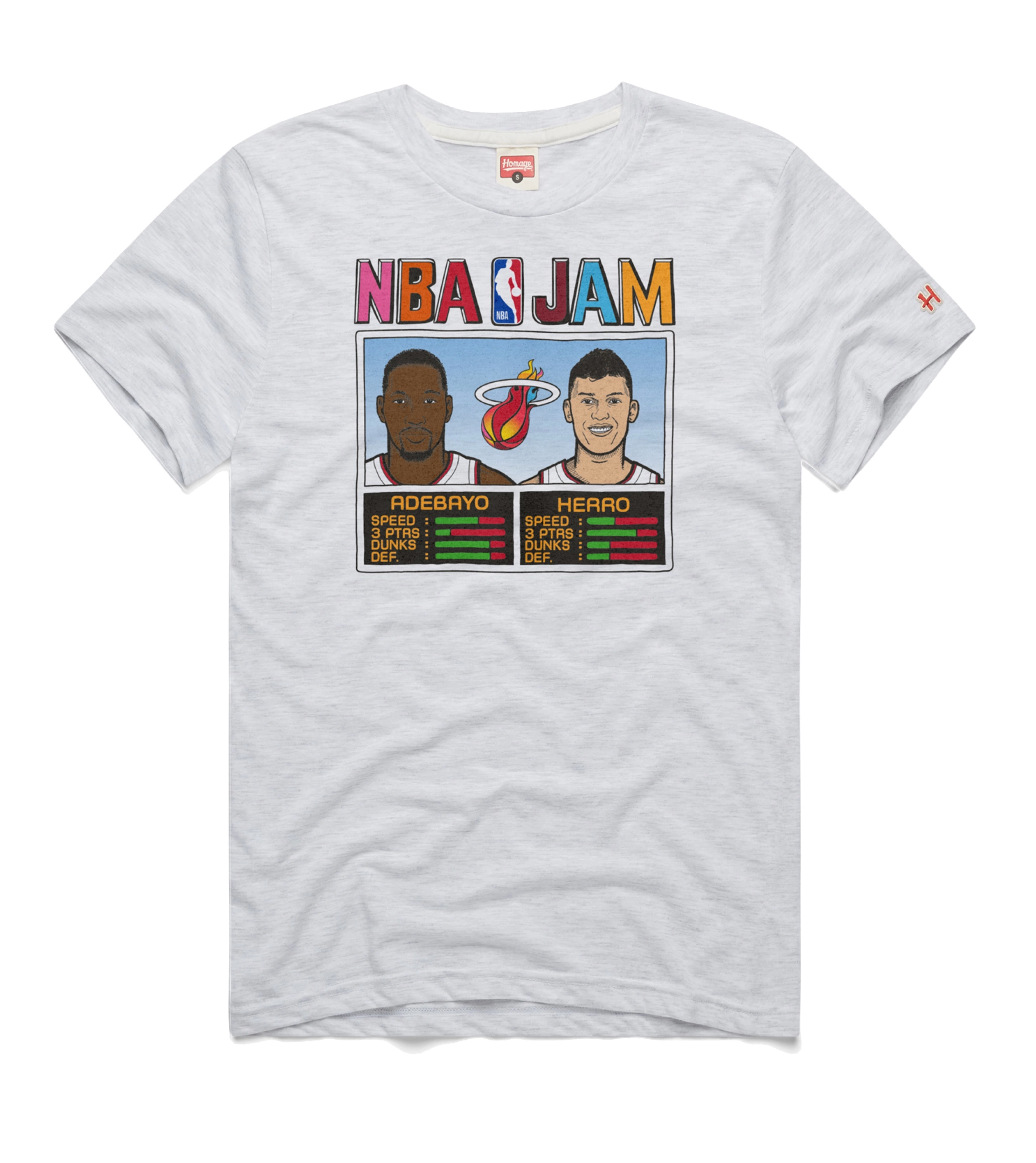 Homage Miami Mashup Vol. 2 Tyler Herro & Bam Adebayo NBA Jam Tee