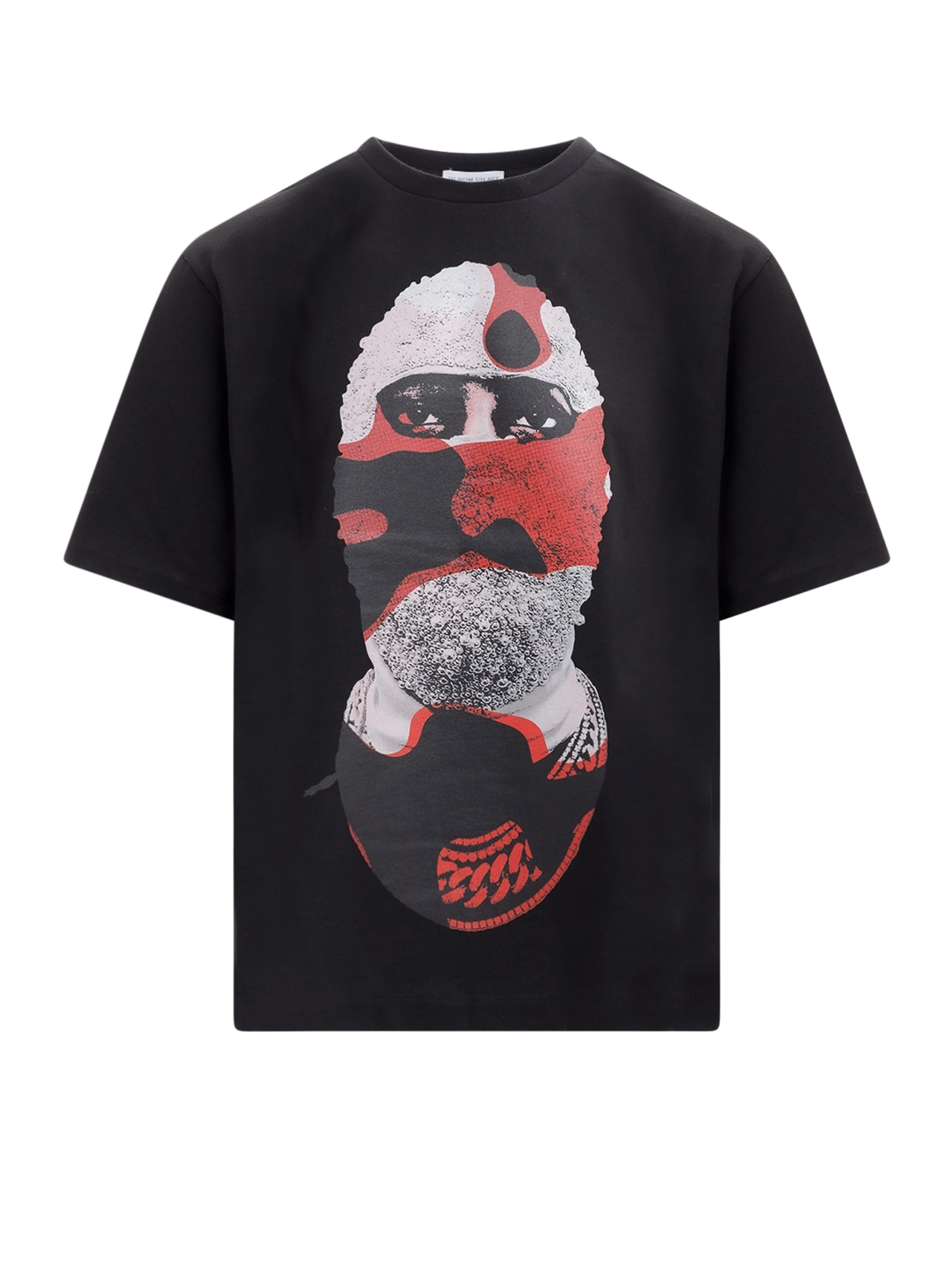 Ih Nom Uh Nit Mask On Graphic Printed Crewneck T-Shirt