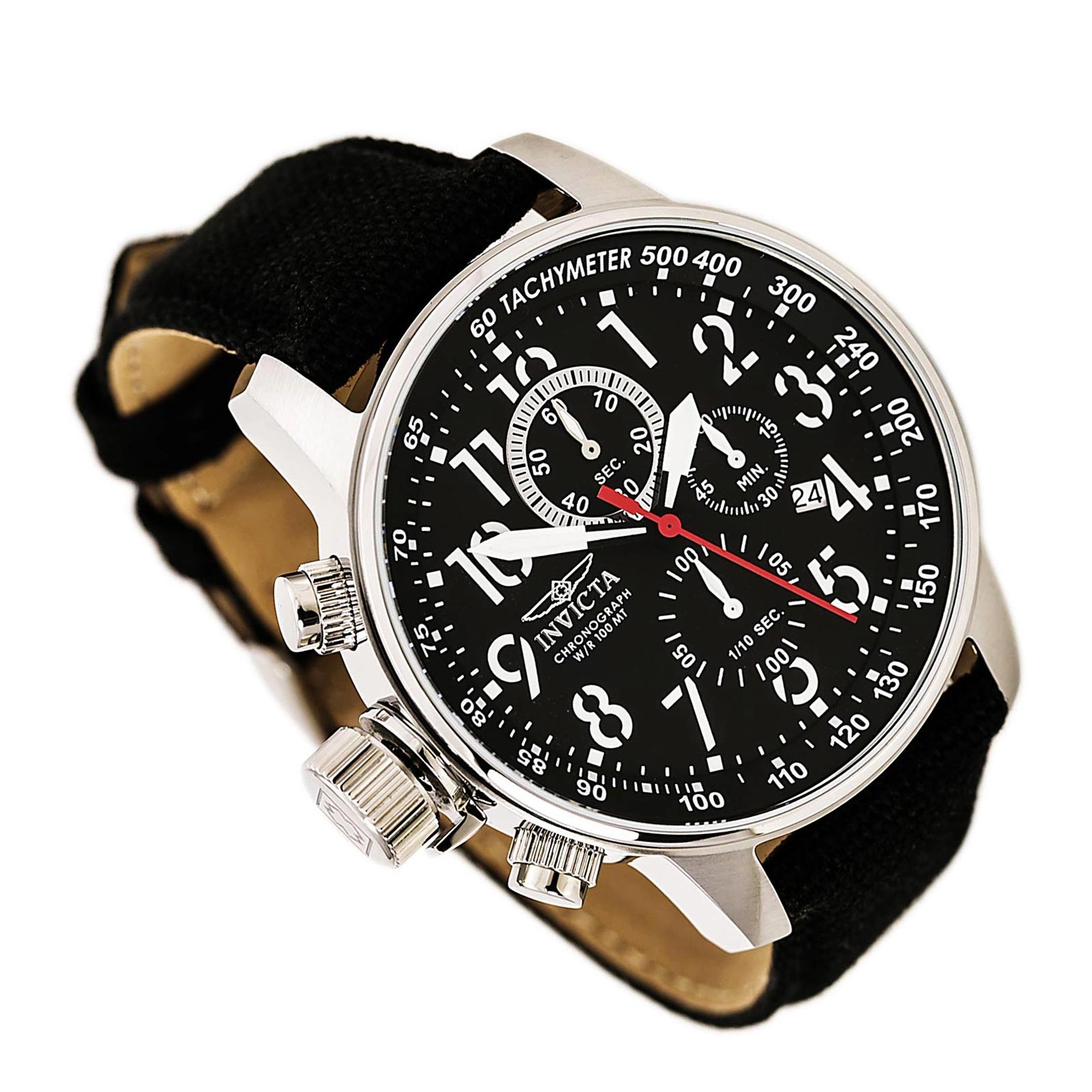 Invicta 1512 Men's Black 1/10 Second Lefty Chronograph