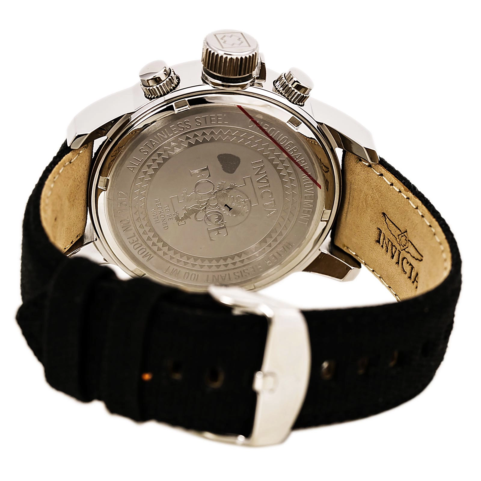 Invicta 1512 Men's Black 1/10 Second Lefty Chronograph