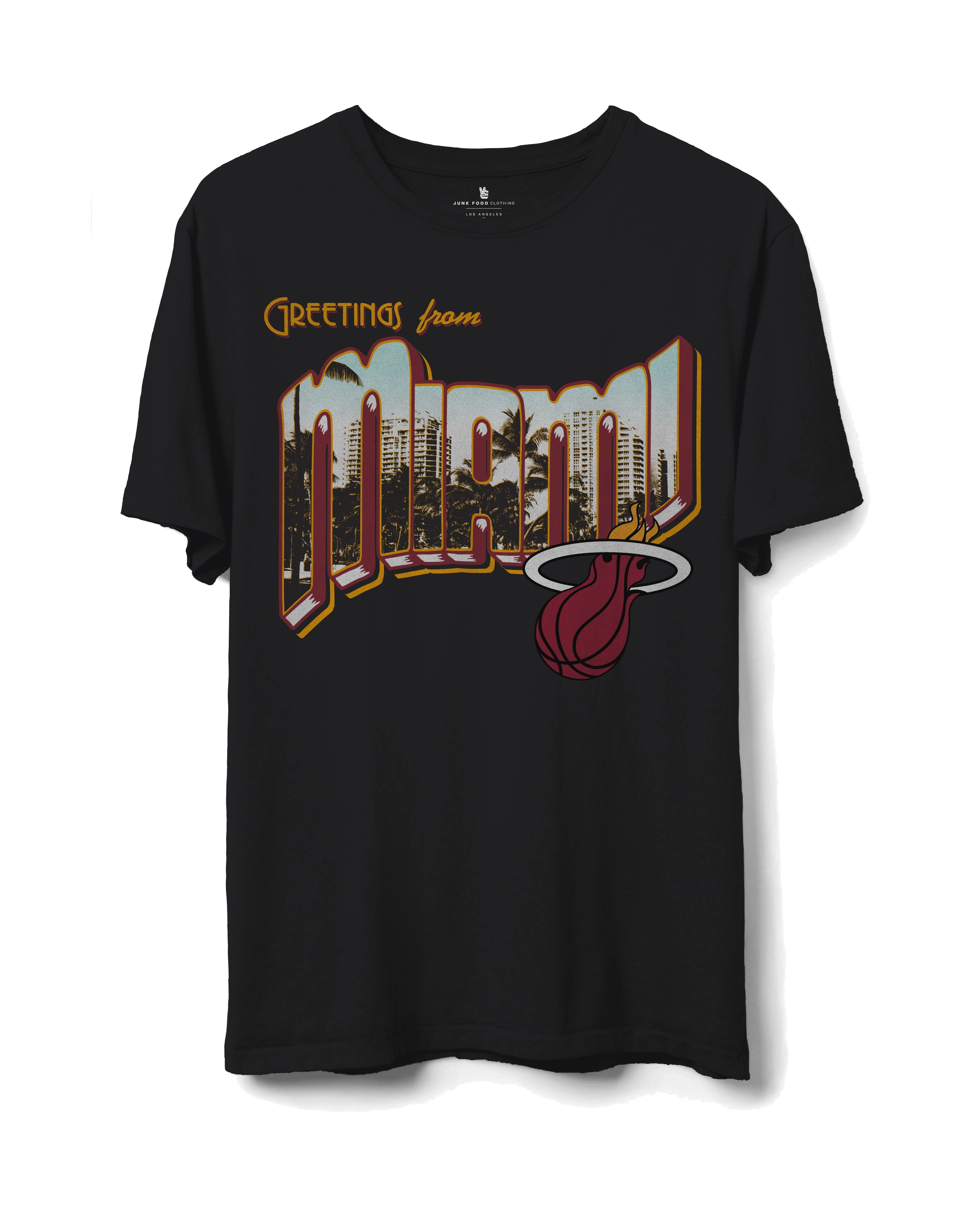Junk Food Miami HEAT Postcard Tee