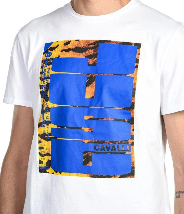 Just Cavalli Graphic Print Crewneck T-Shirt