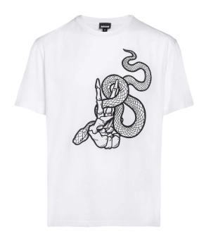 Just Cavalli Graphic Print Crewneck T-Shirt