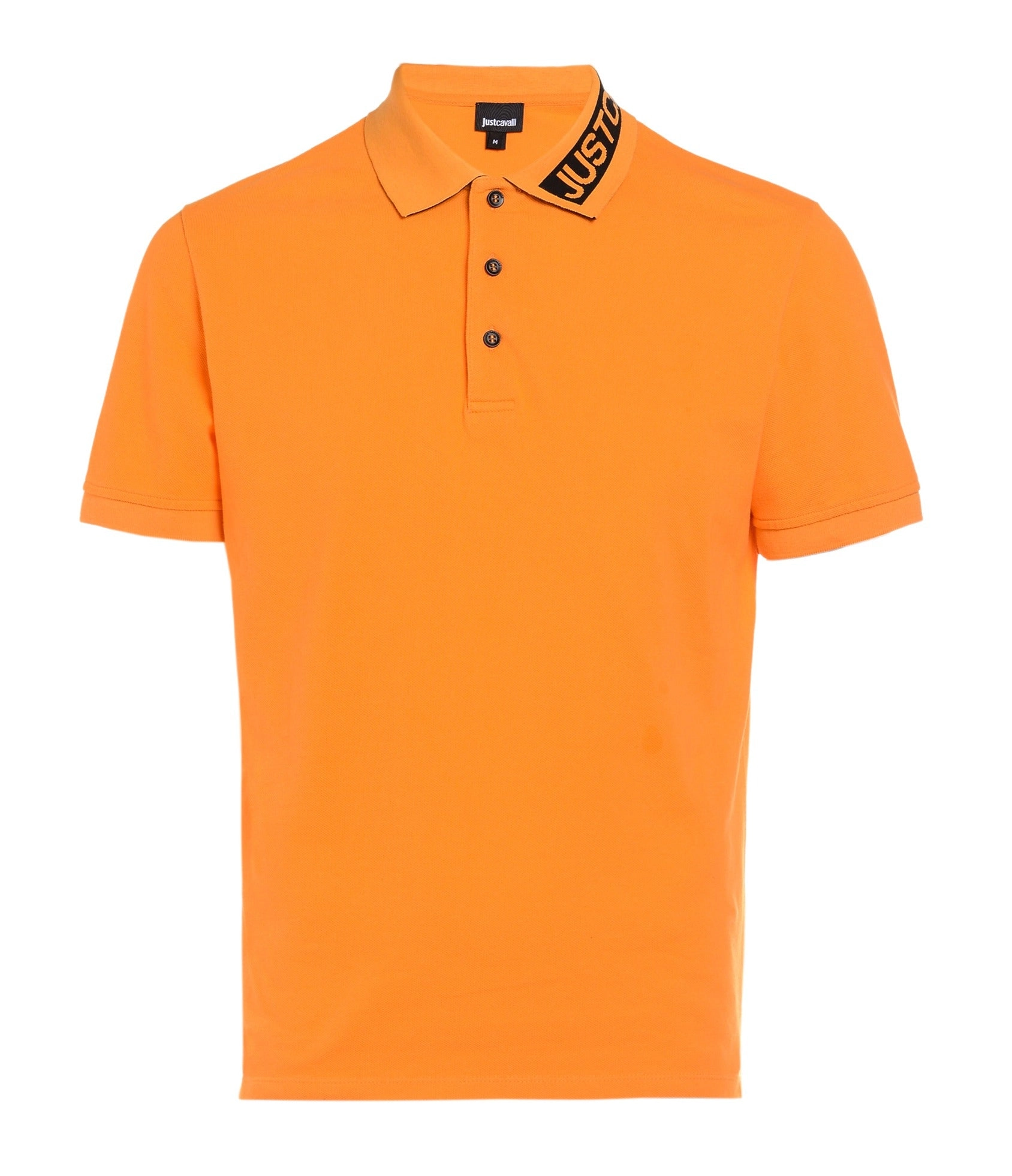 Just Cavalli Logo-Collar Short-Sleeved Polo Shirt