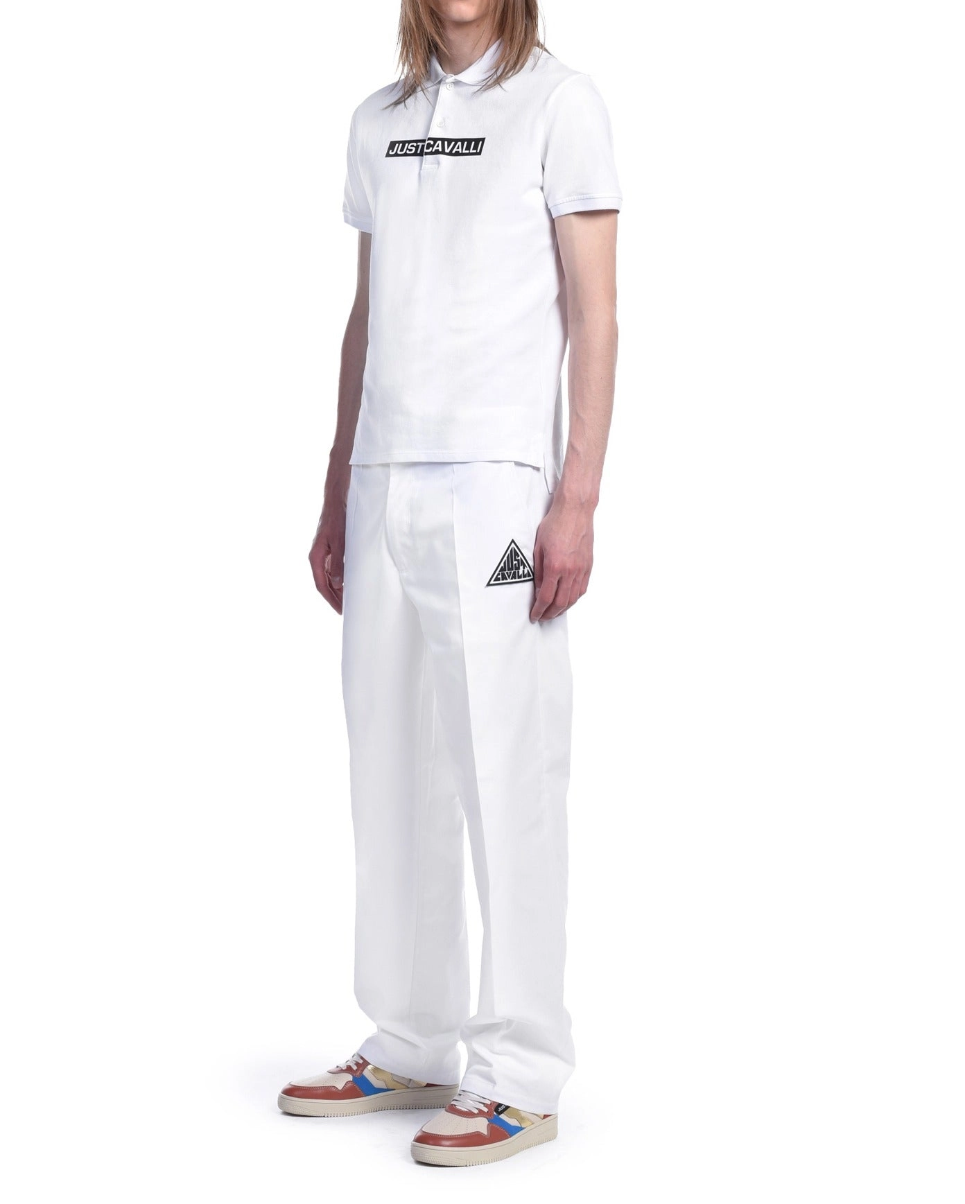 Just Cavalli Logo Printed Short-Sleeved Polo Shirt