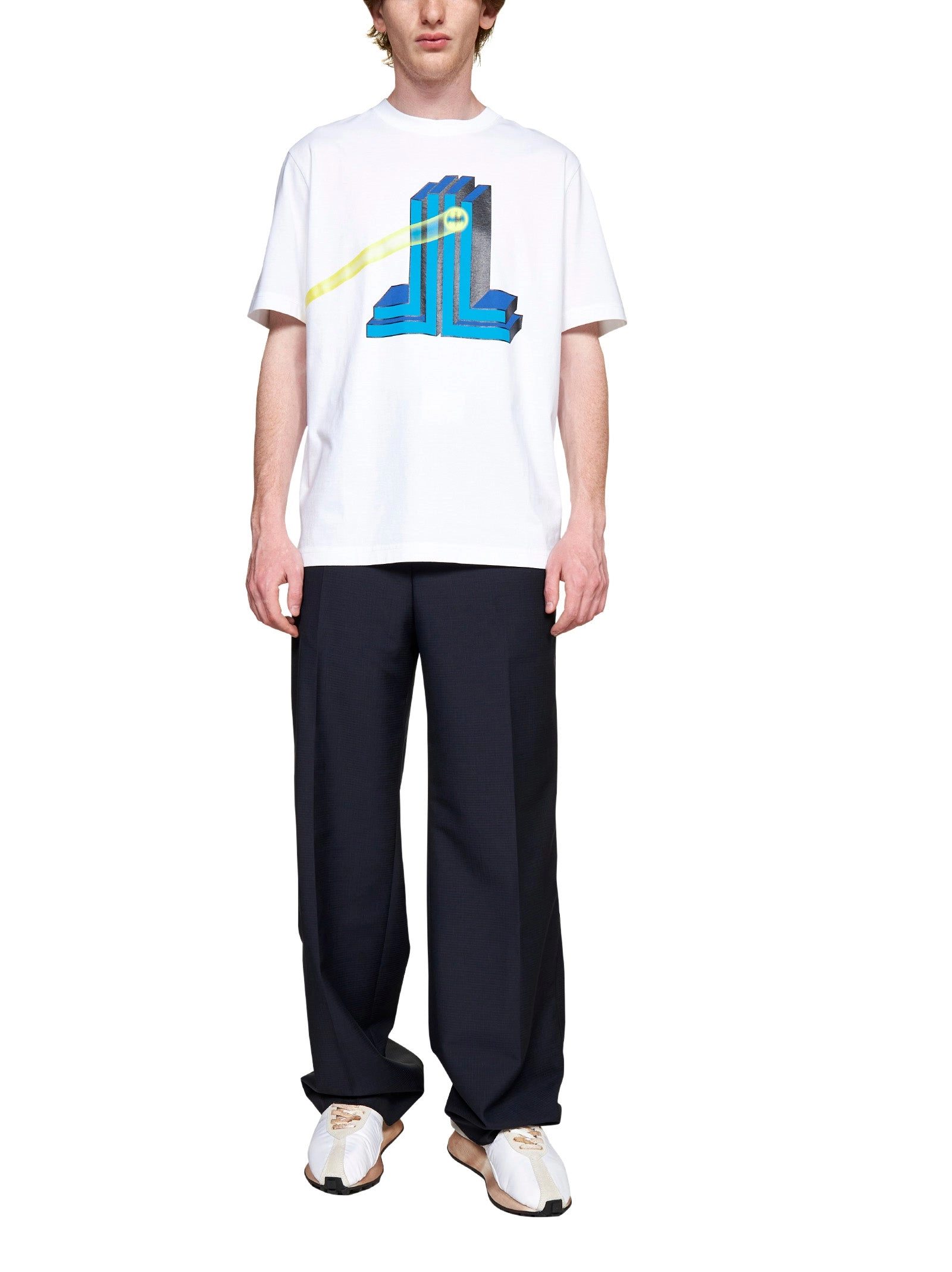 Lanvin Graphic Printed Crewneck T-Shirt