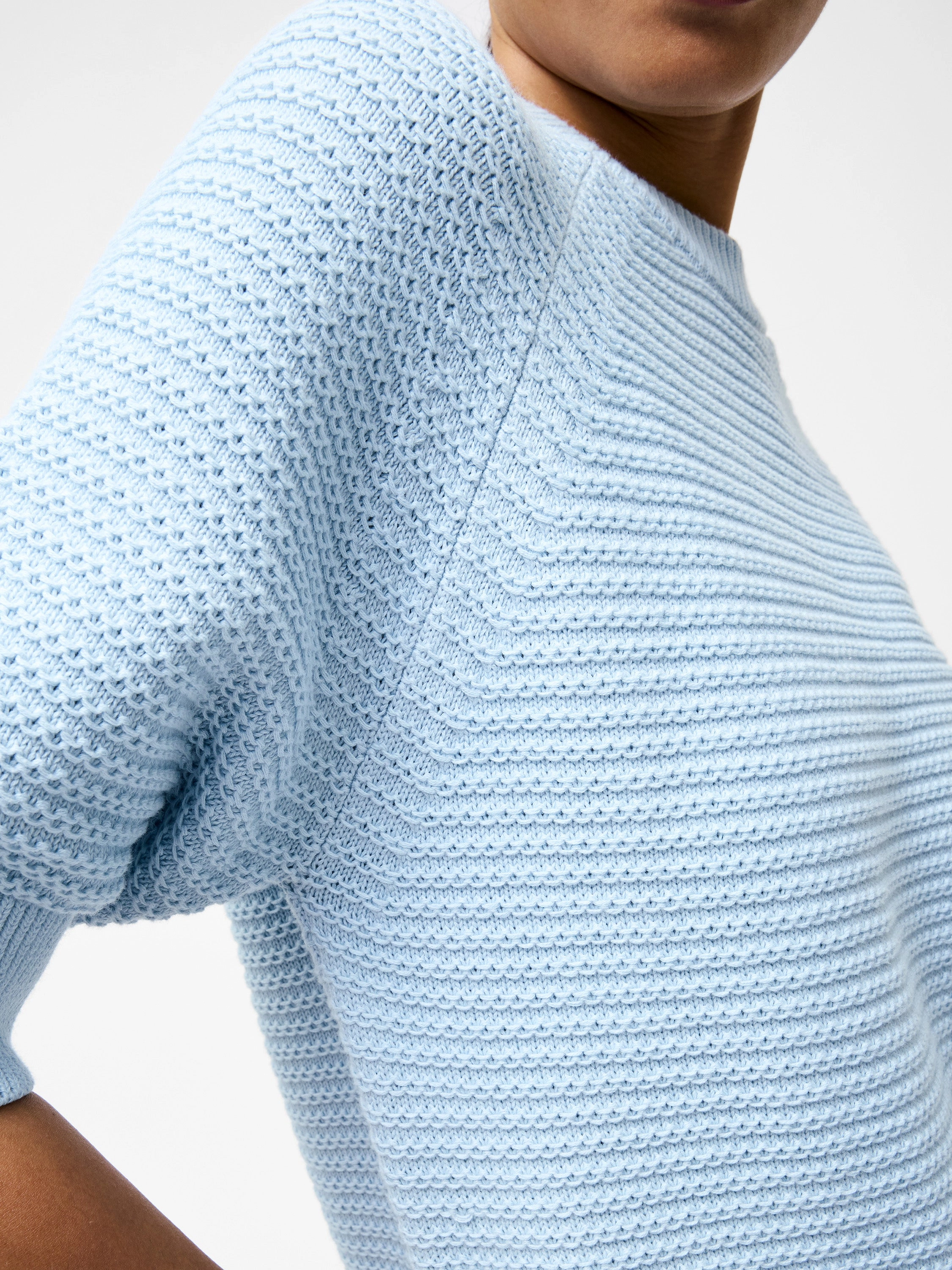 Lily Short Sleeve High Neck Top