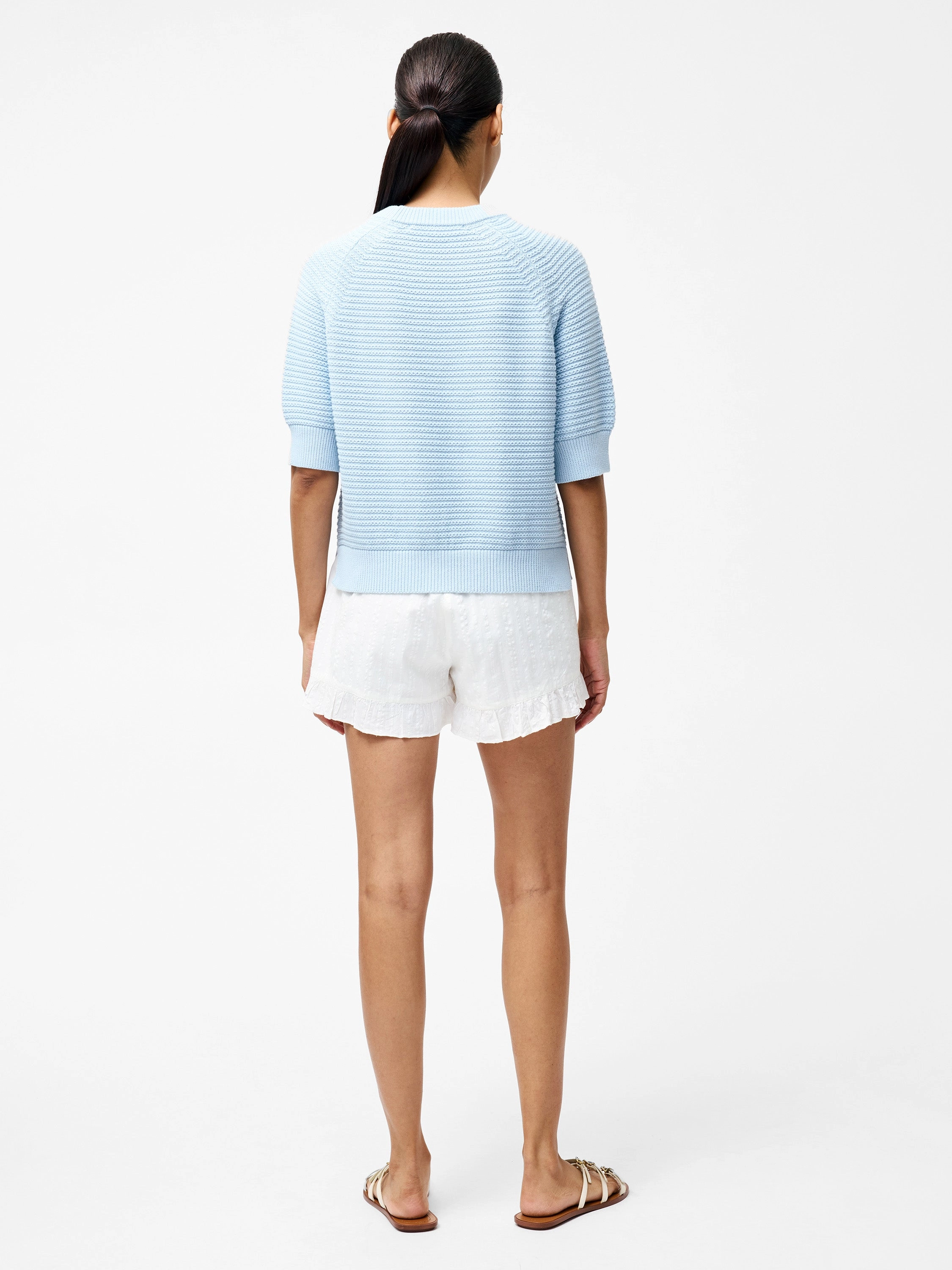 Lily Short Sleeve High Neck Top