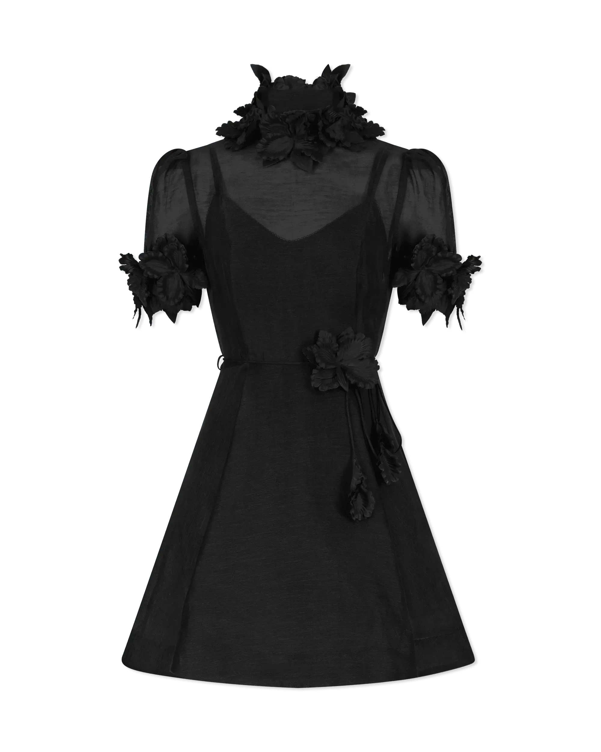 Luminosity Lift-Off Flower Mini Dress
