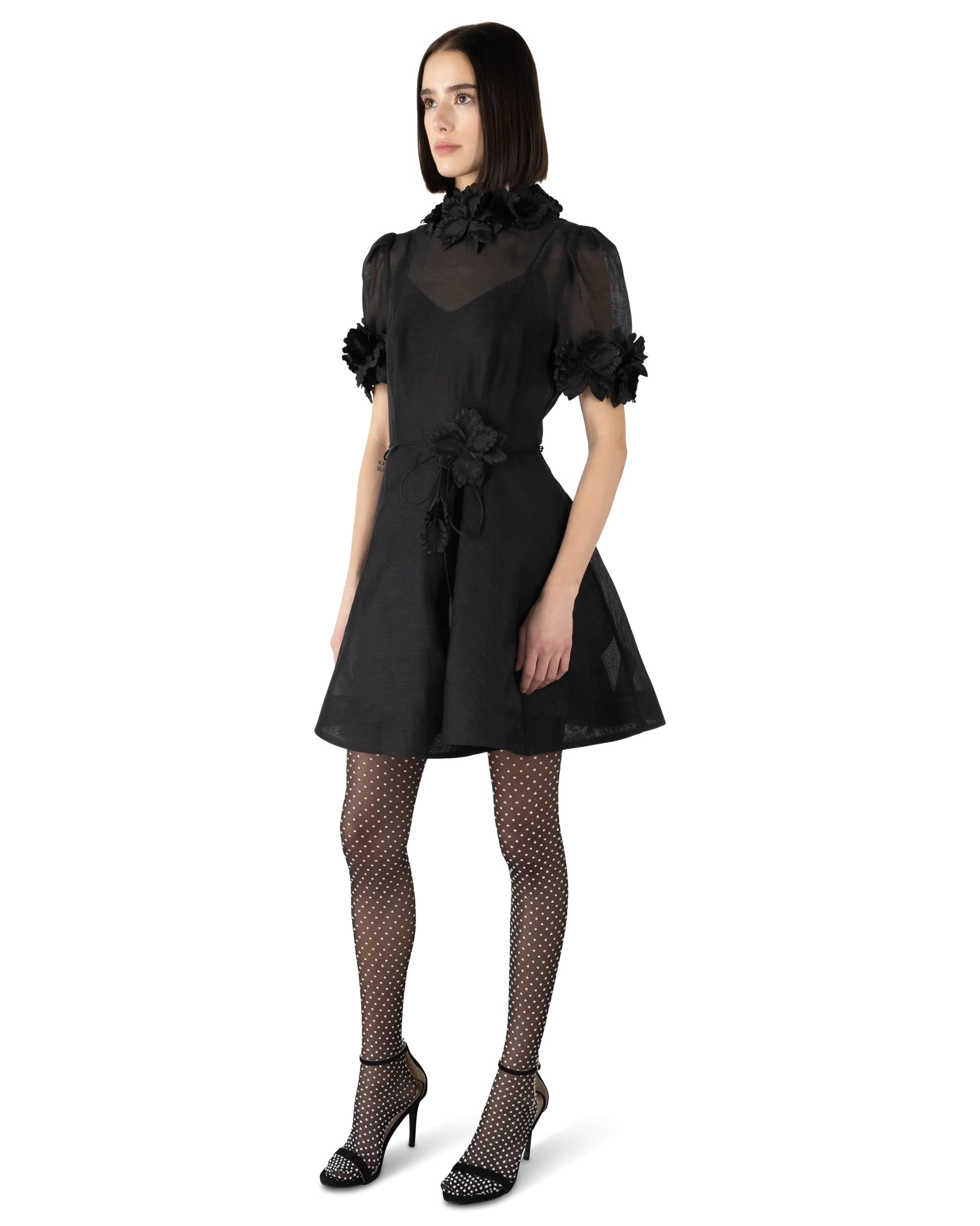 Luminosity Lift-Off Flower Mini Dress