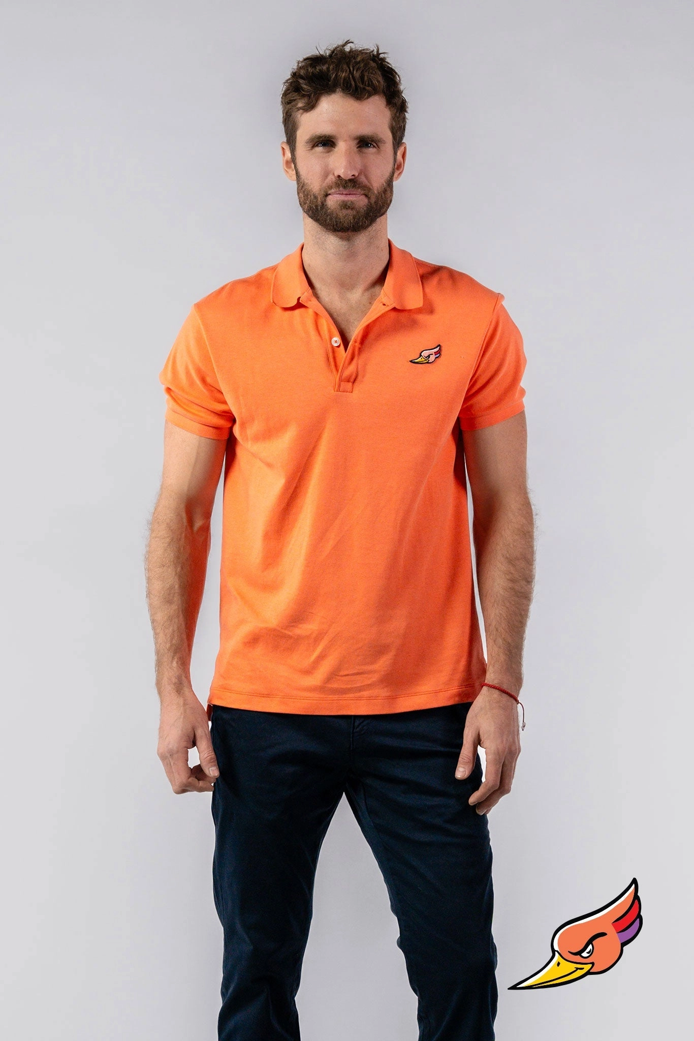 MEN'S POLO SHIRT - CORAL