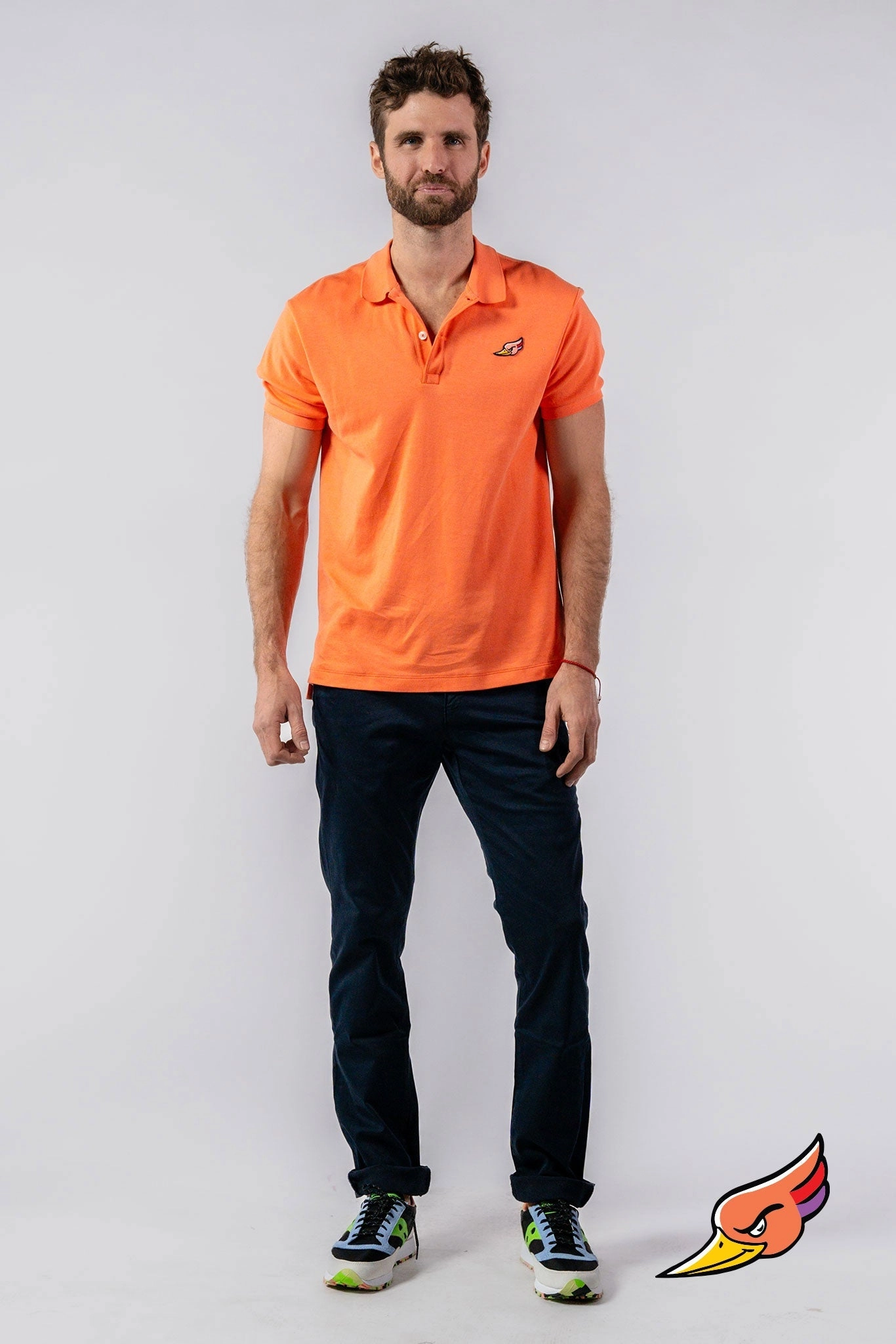 MEN'S POLO SHIRT - CORAL