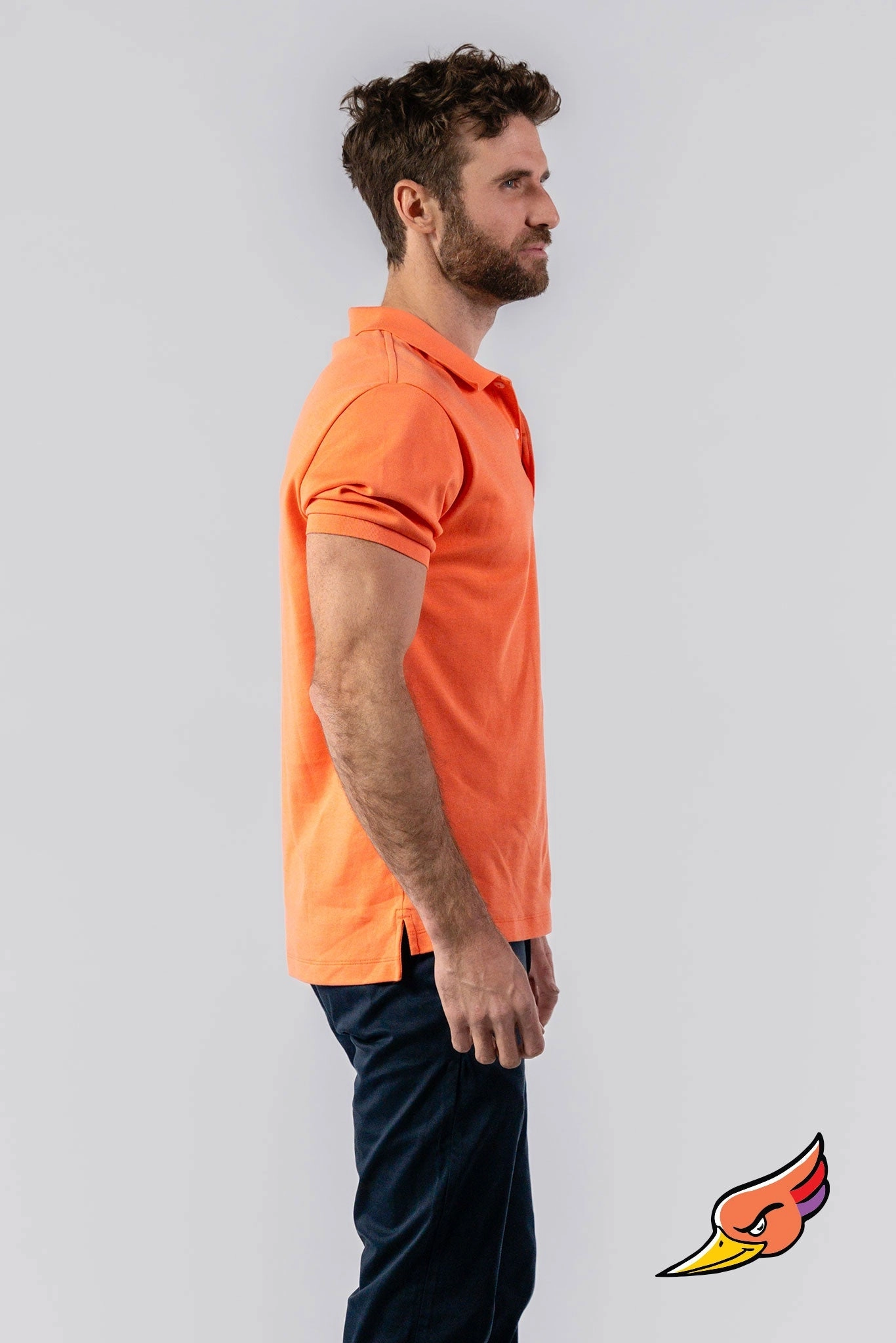MEN'S POLO SHIRT - CORAL