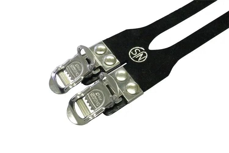MKS Fit-α Sports NJS Laminated Leather Double Toe Straps
