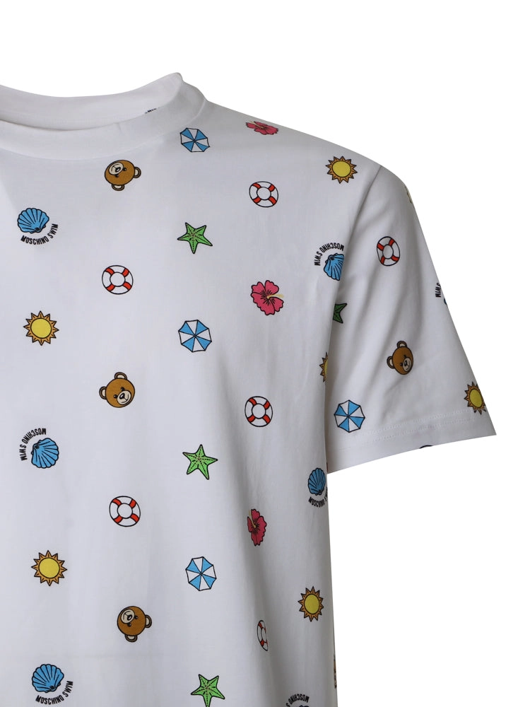 Moschino Graphic Printed Crewneck T-Shirt