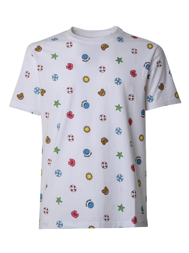 Moschino Graphic Printed Crewneck T-Shirt