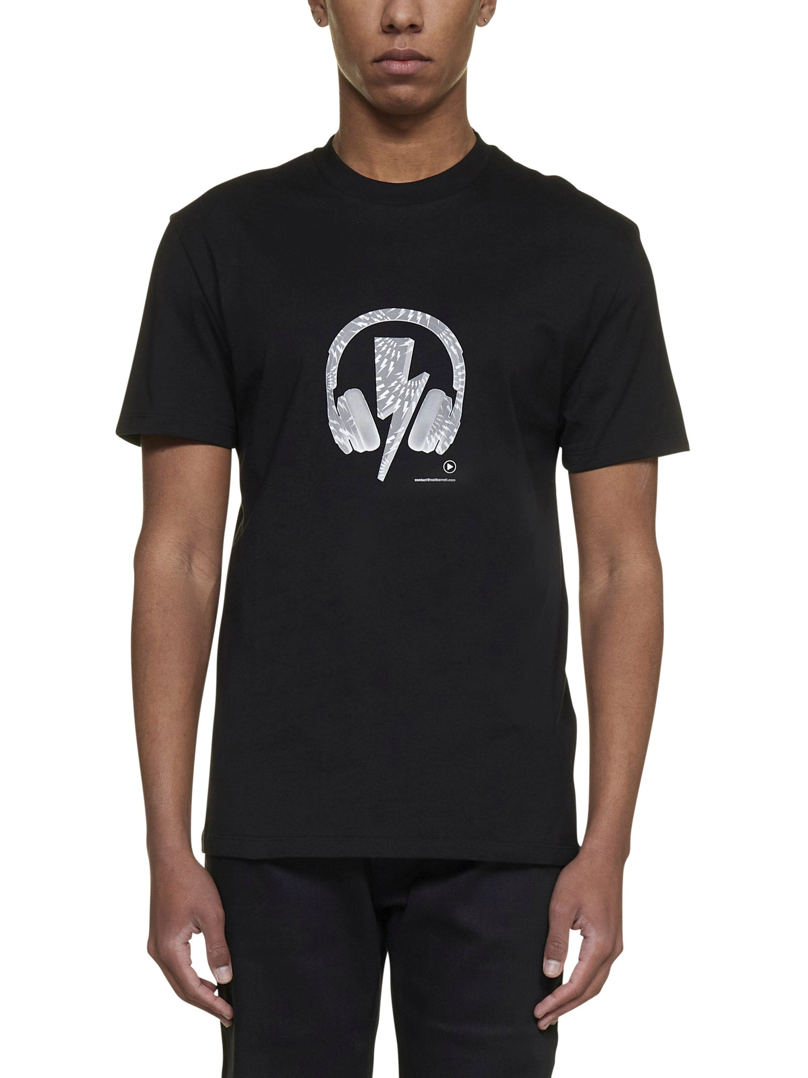 Neil Barrett Graphic Printed Crewneck T-Shirt